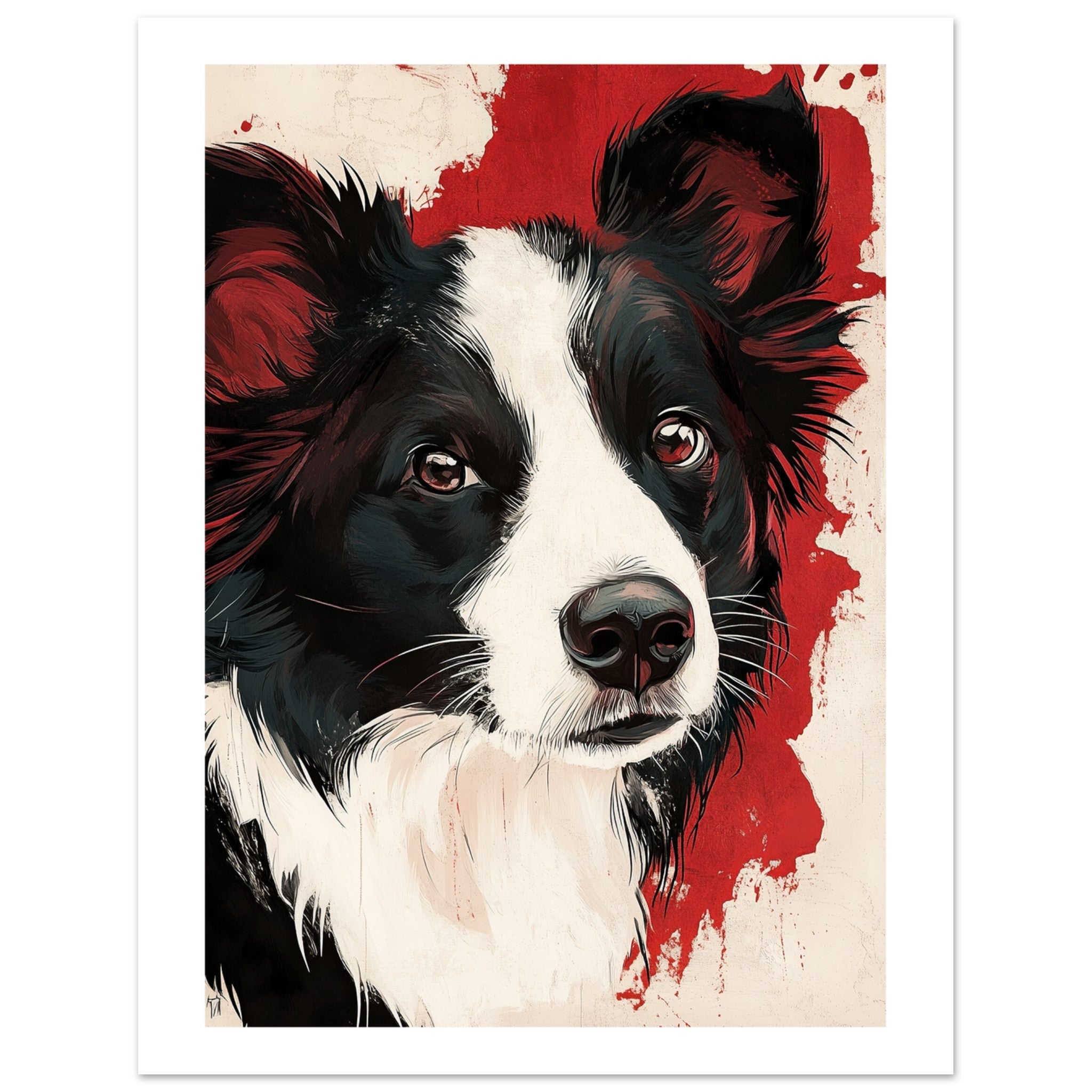 Border Collie Poster / Border Collie Art Work / Border Collie Print