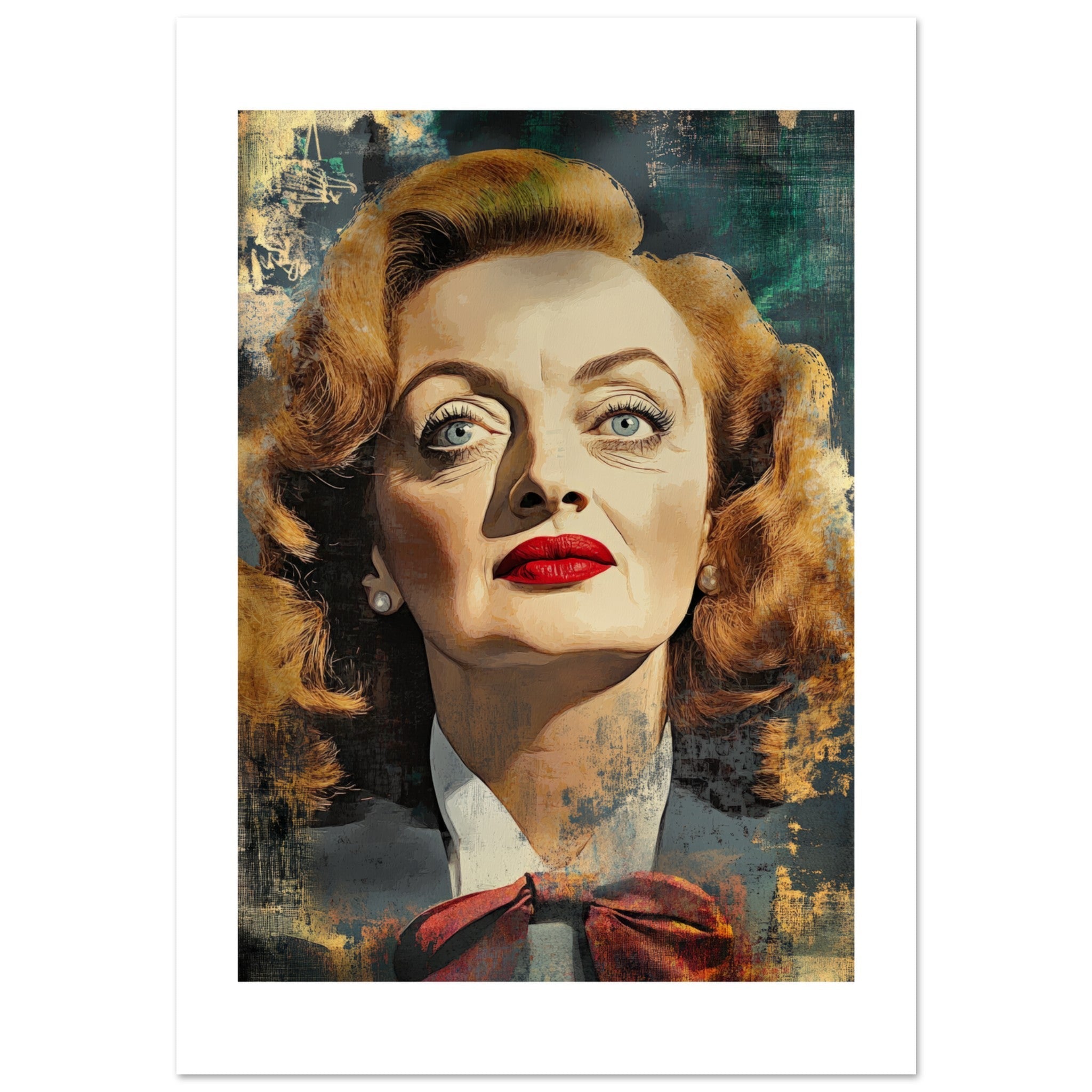 Bette Davis Poster Art Print // Wall-Art Of Famous Bette Davis