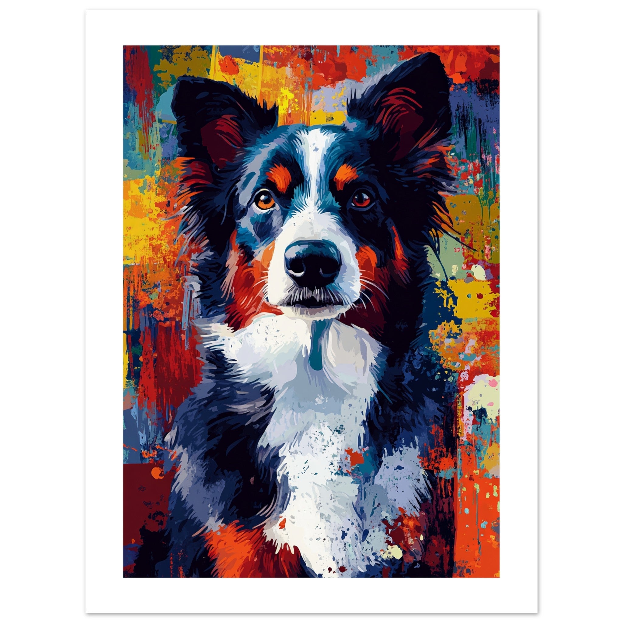 Border Collie Poster / Border Collie Art Work / Border Collie Print