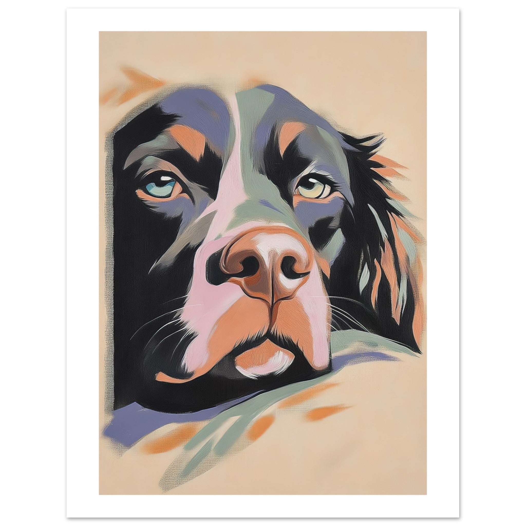 American Water Dog Relaxing Pastel Colored 2
