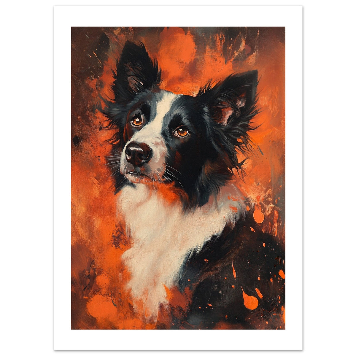 Border Collie Poster / Border Collie Art Work / Border Collie Print