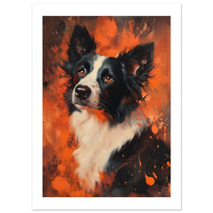 Border Collie Poster / Border Collie Art Work / Border Collie Print