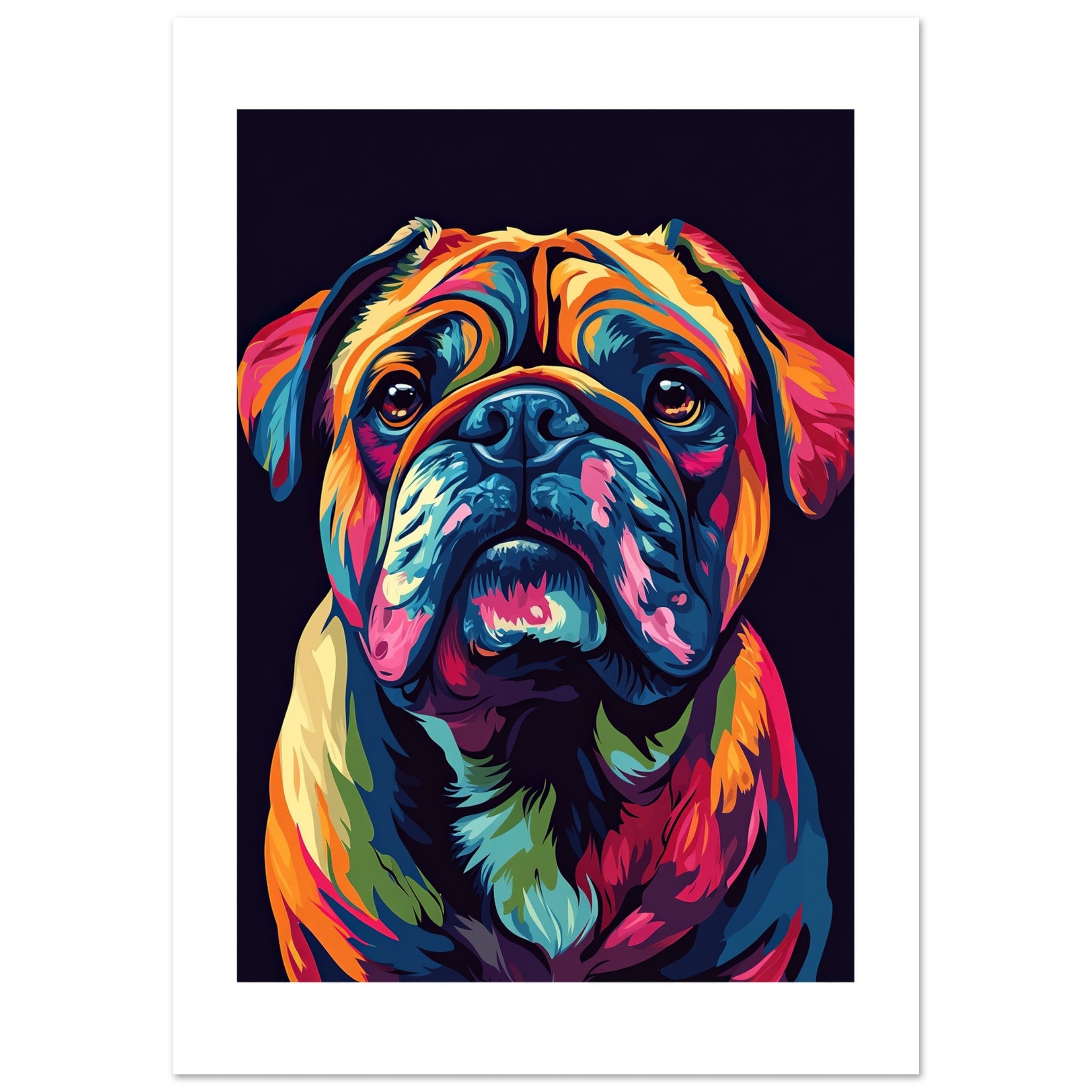 Bulldog Poster / Bulldog Art Work / Bulldog Print