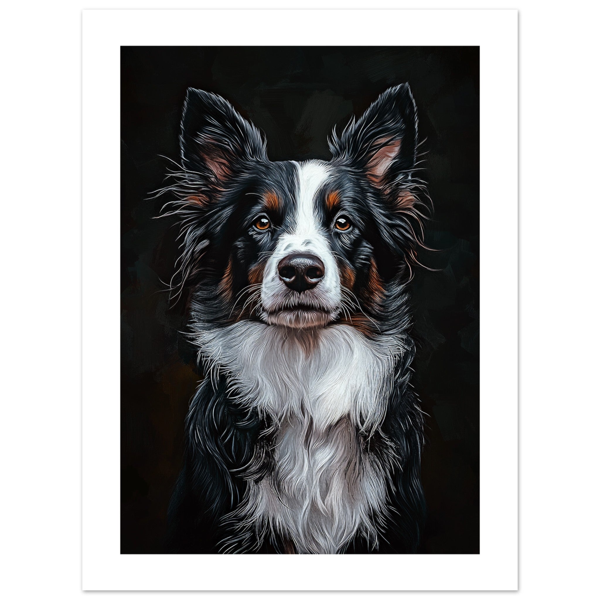 Border Collie Poster / Border Collie Art Work / Border Collie Print