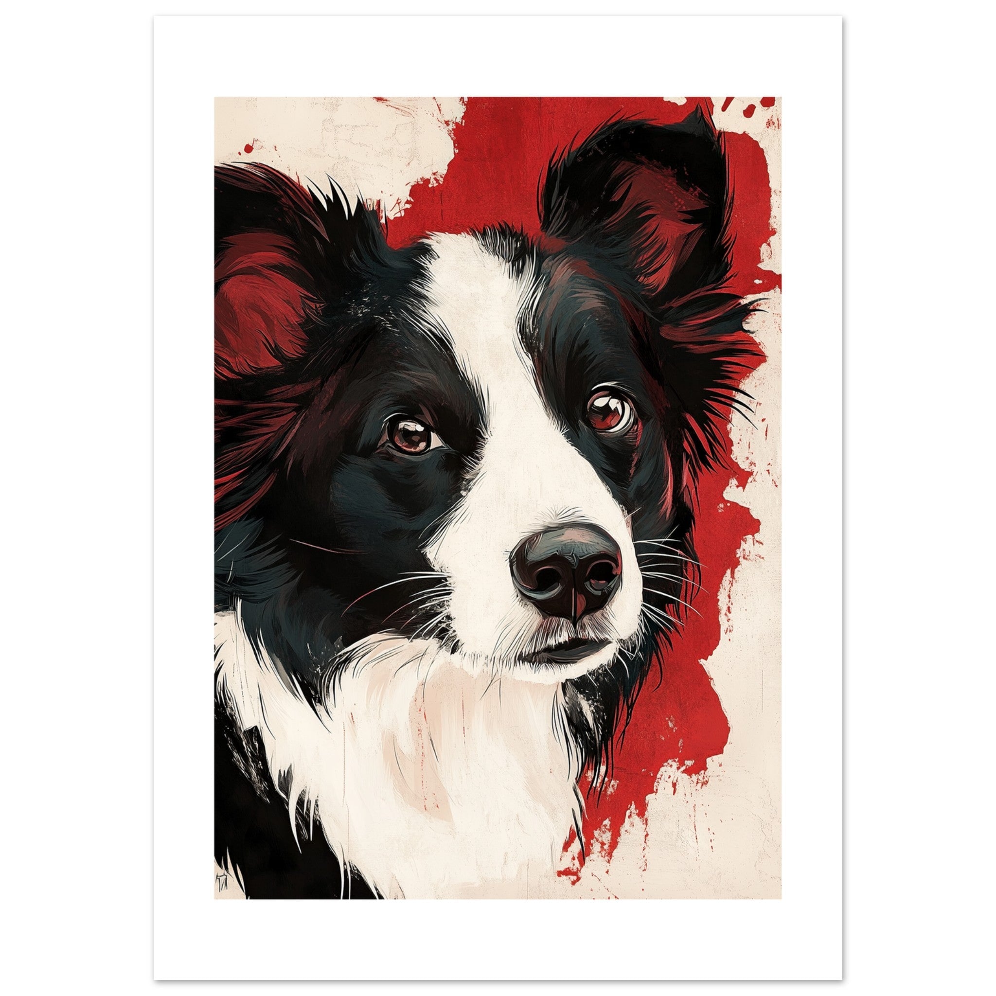 Border Collie Poster / Border Collie Art Work / Border Collie Print