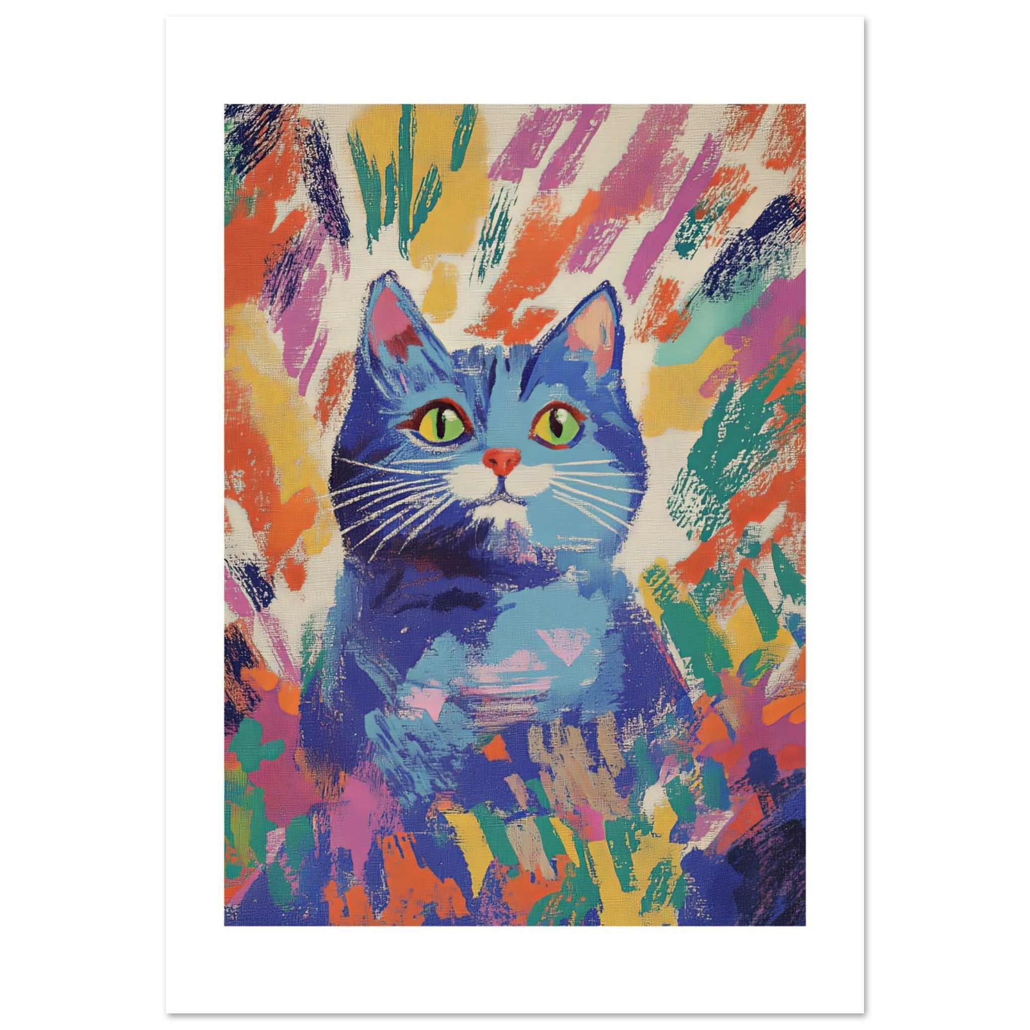 British Shorthair Cat Inspired by Matisse 2