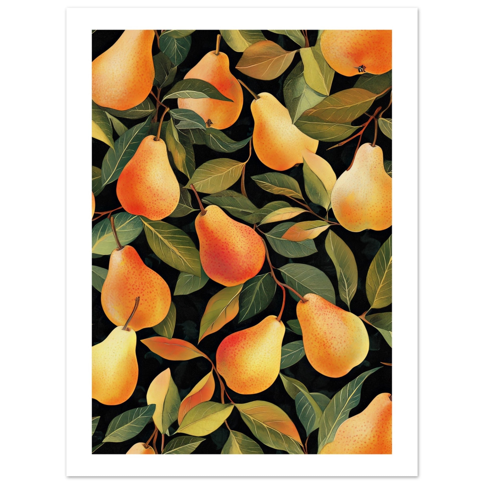 A pattern of pears