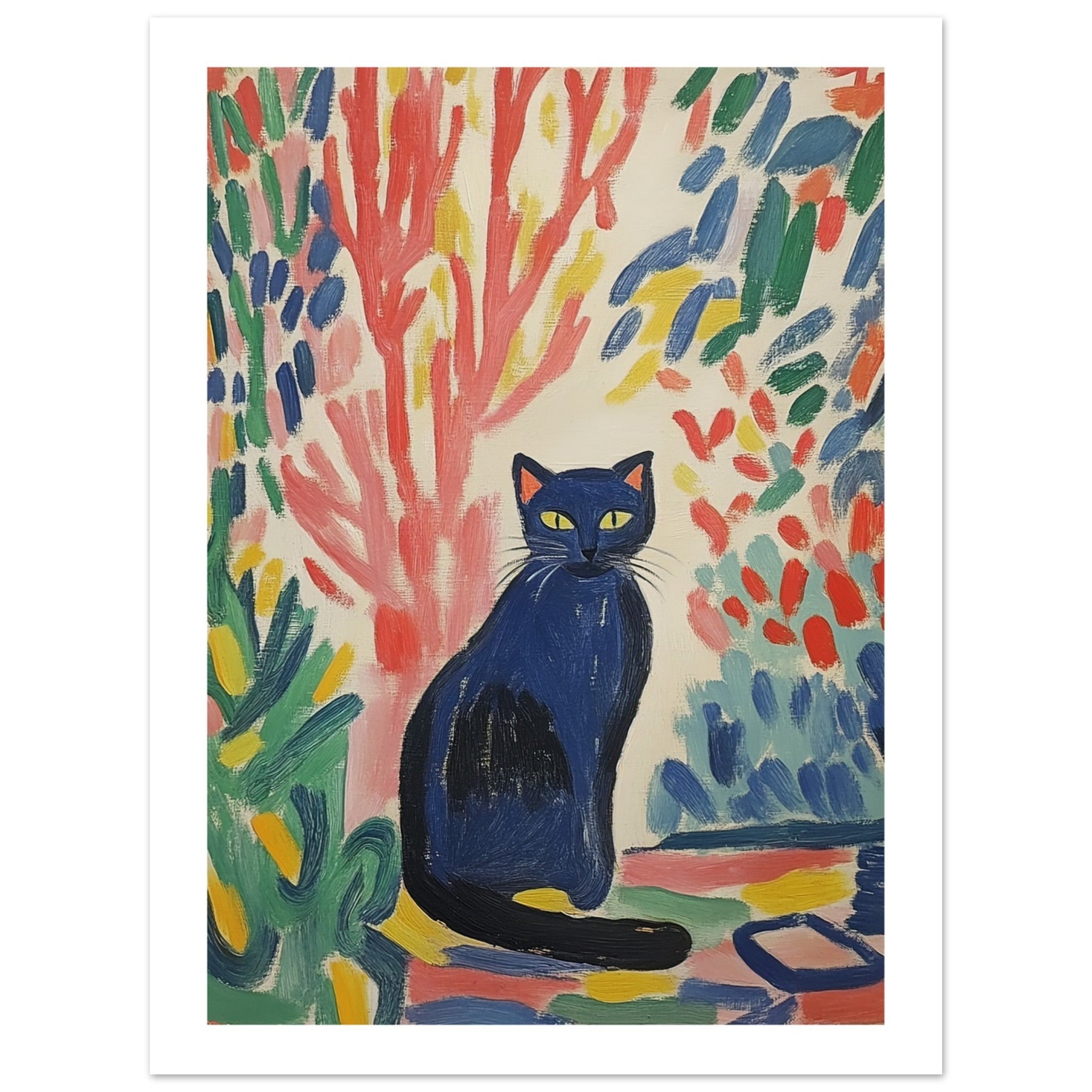 Bombay Cat Inspired by Matisse