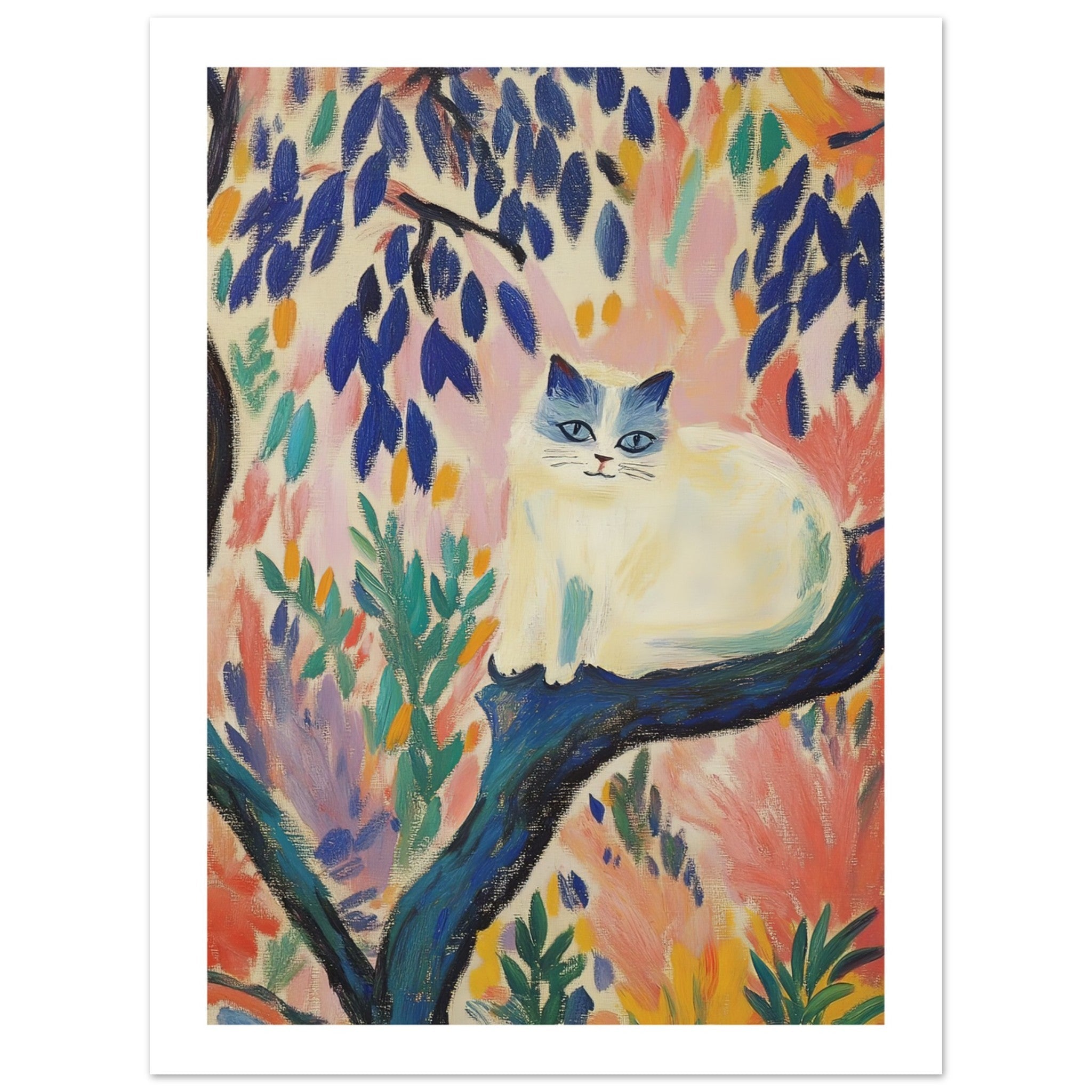 Birman Cat Inspired by Matisse