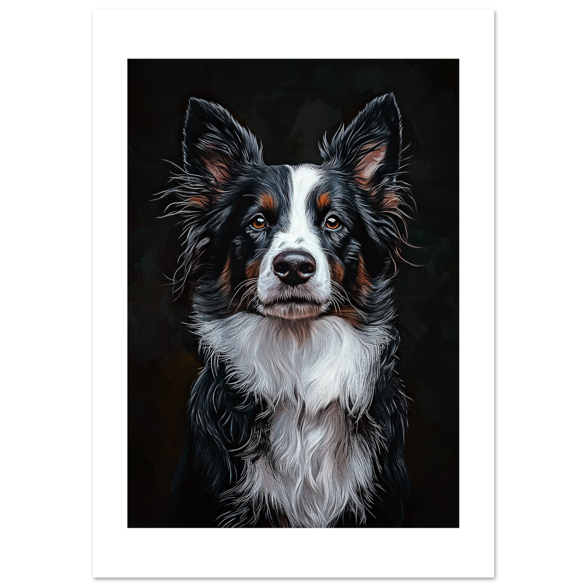 Border Collie Poster / Border Collie Art Work / Border Collie Print