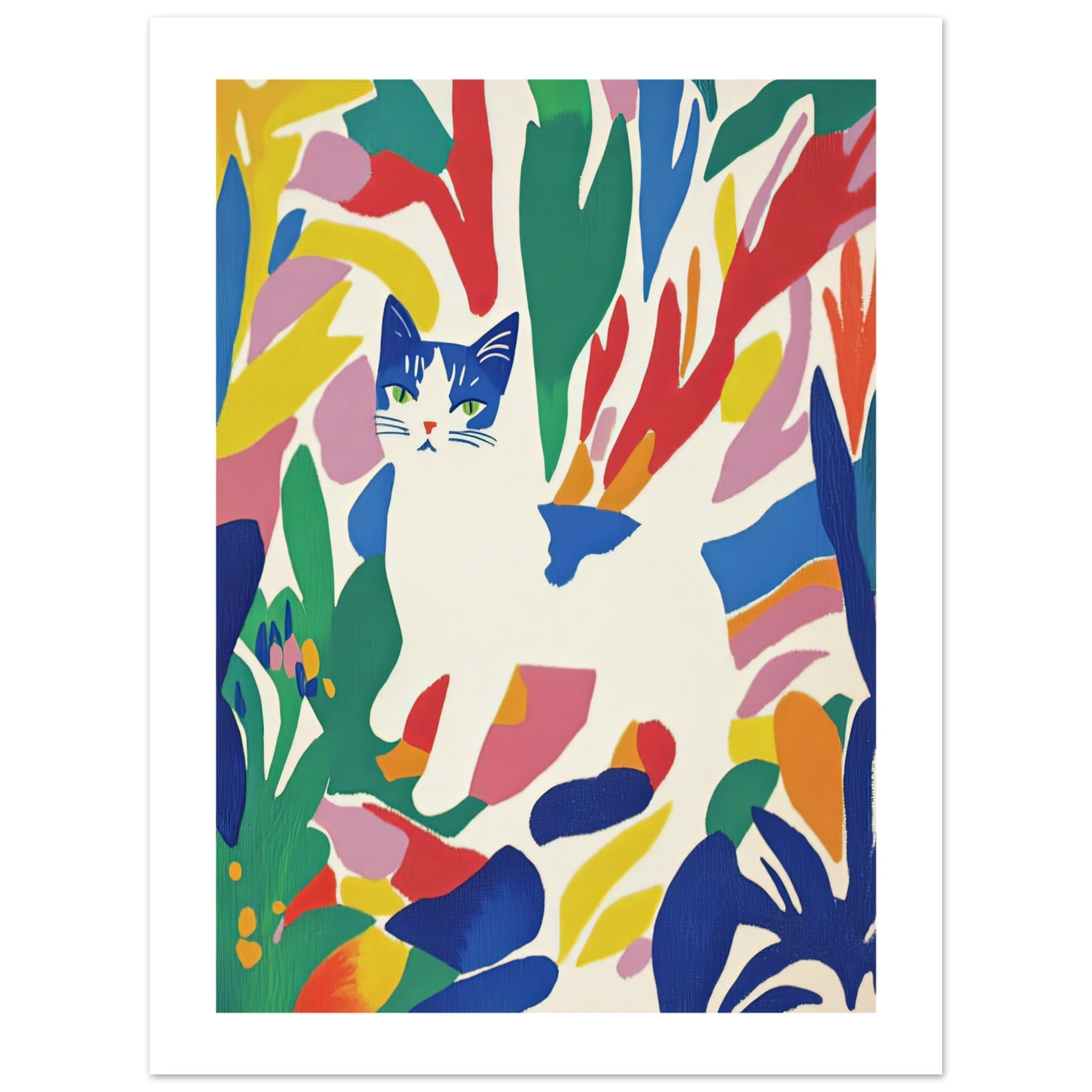 Burmilla Cat Inspired by Matisse 1