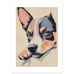 Australian Cattle Dog Relaxing Pastel Colored 1