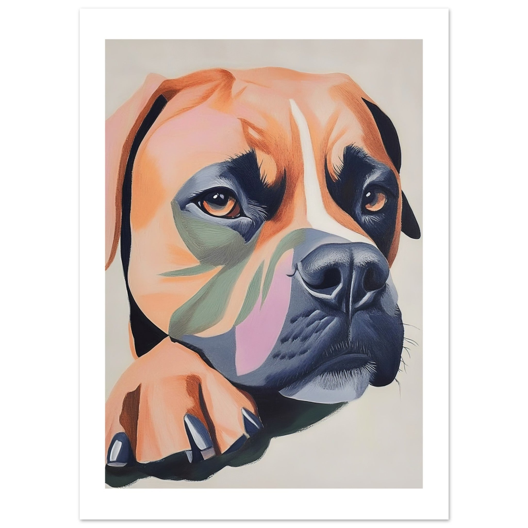 Boerboel Dog Relaxing Pastel Colored 2