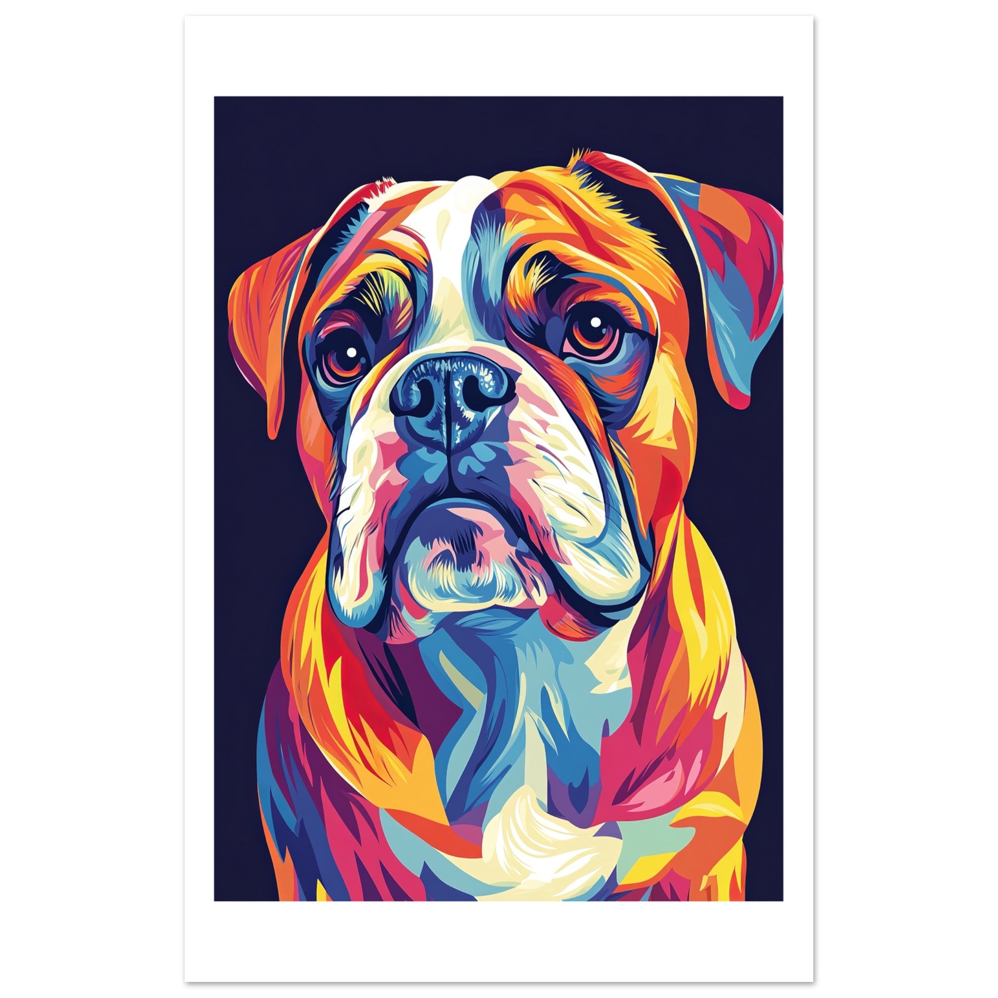 Bulldog Poster / Bulldog Art Work / Bulldog Print