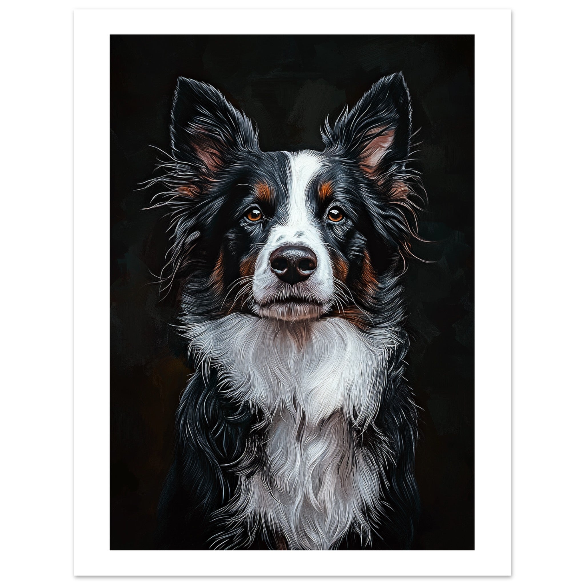 Border Collie Poster / Border Collie Art Work / Border Collie Print