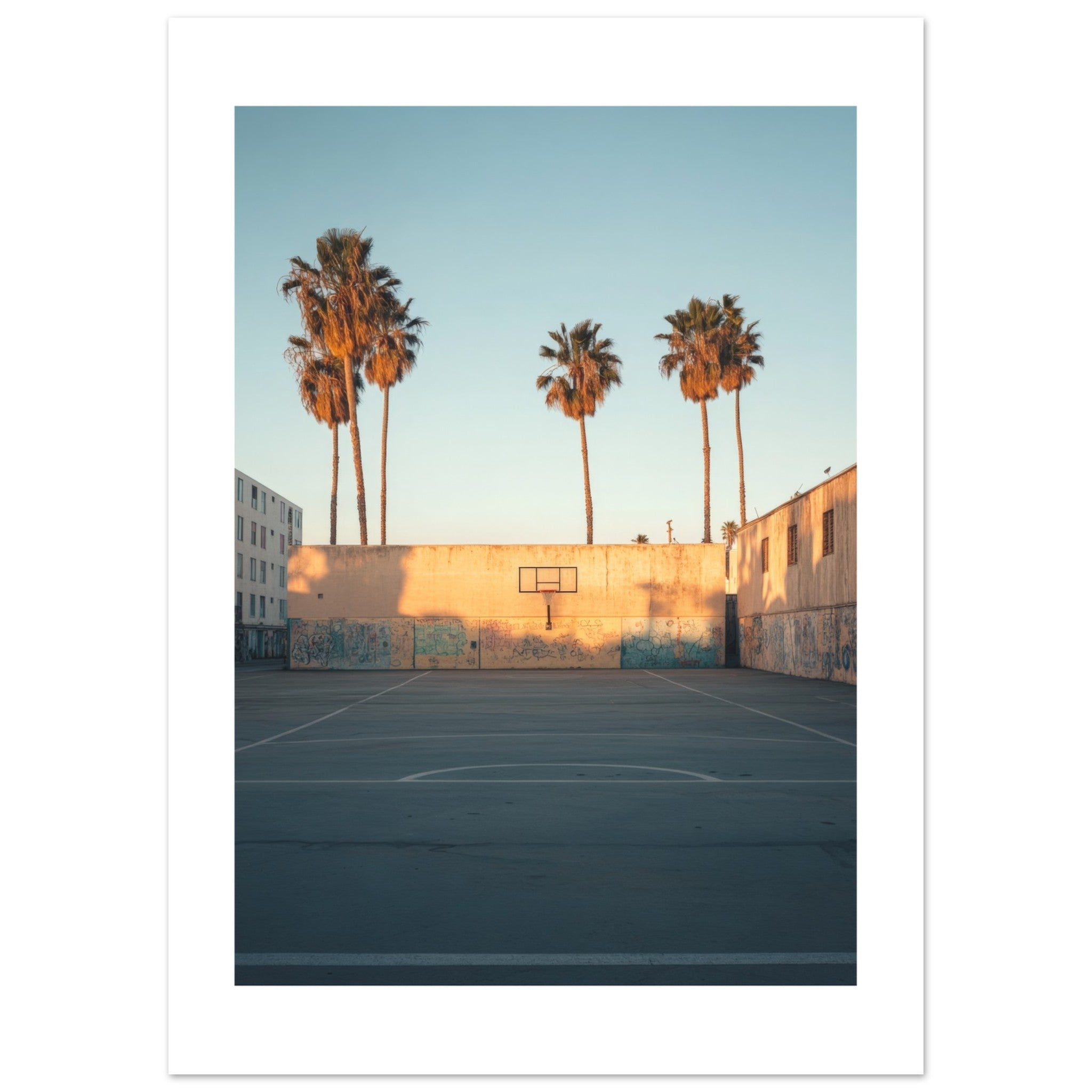 Basketball Court in Venice Beach California