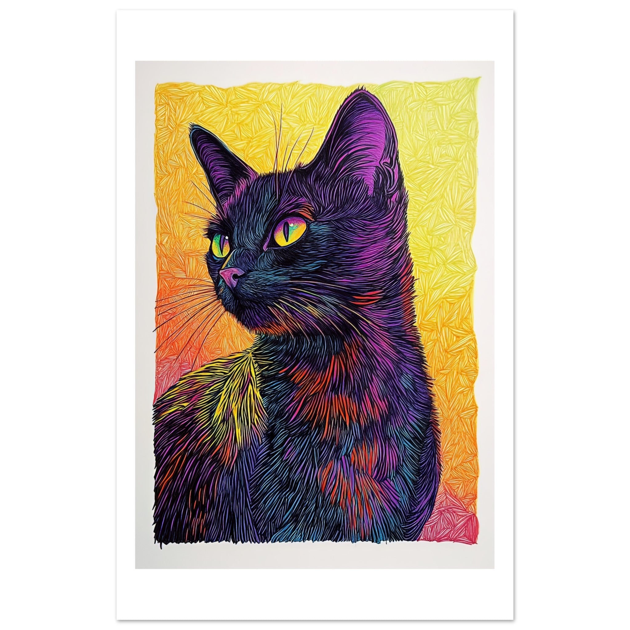 Bombay Cat Painted With Tone Pen 6