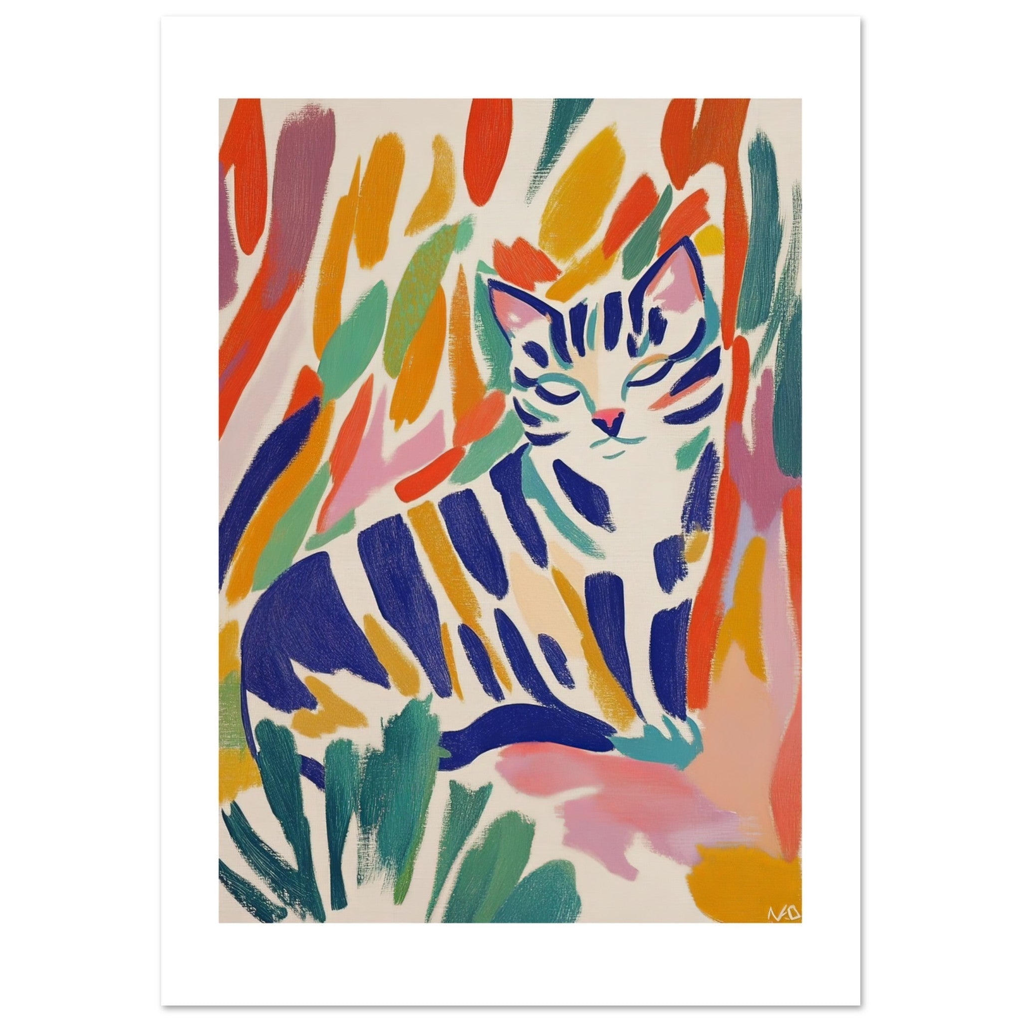 Bengal Cat Inspired by Matisse 1