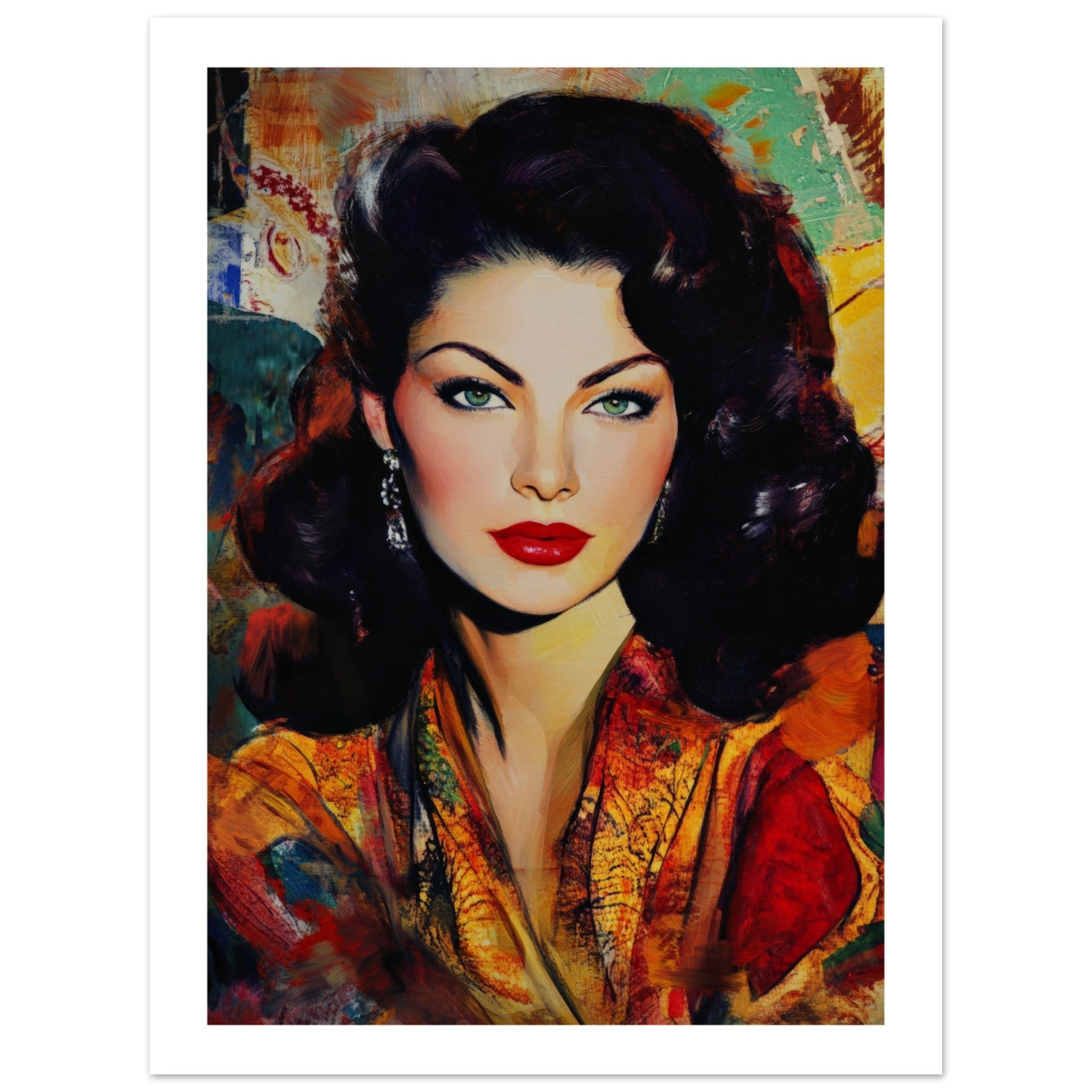 Ava Gardner Poster Art Print // Wall-Art Of Famous Ava Gardner