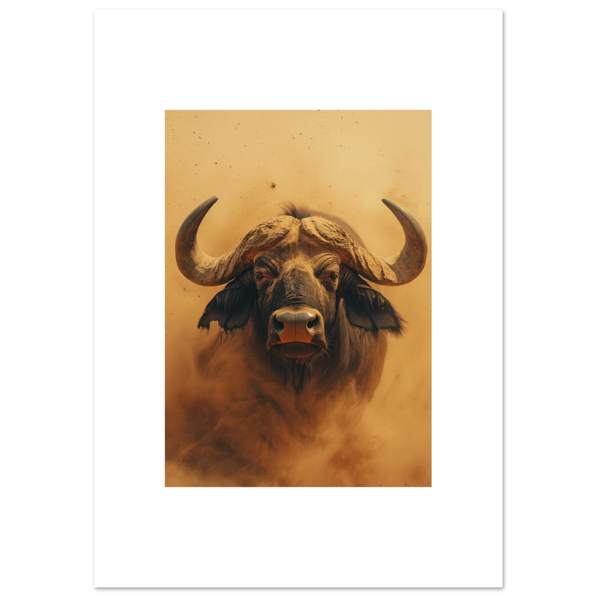 Buffalo portrait in a sandstorm 6