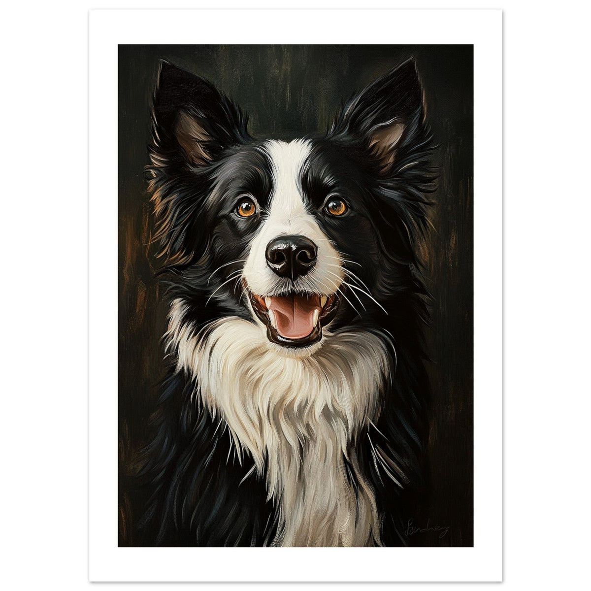 Border Collie Poster / Border Collie Art Work / Border Collie Print