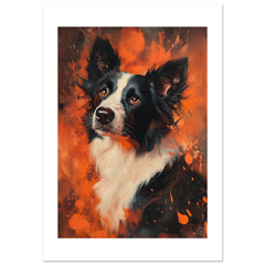 Border Collie Poster / Border Collie Art Work / Border Collie Print