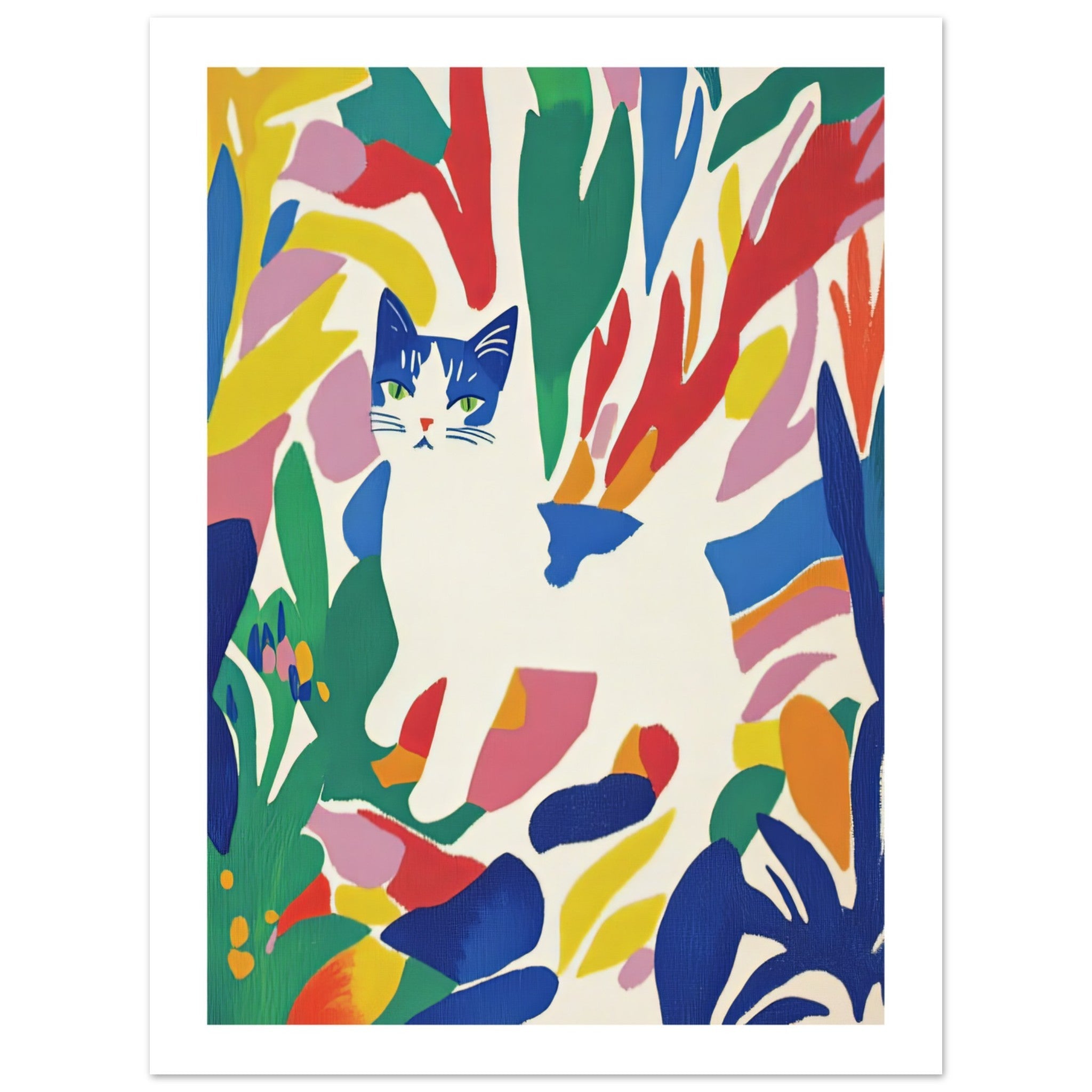 Burmilla Cat Inspired by Matisse 1