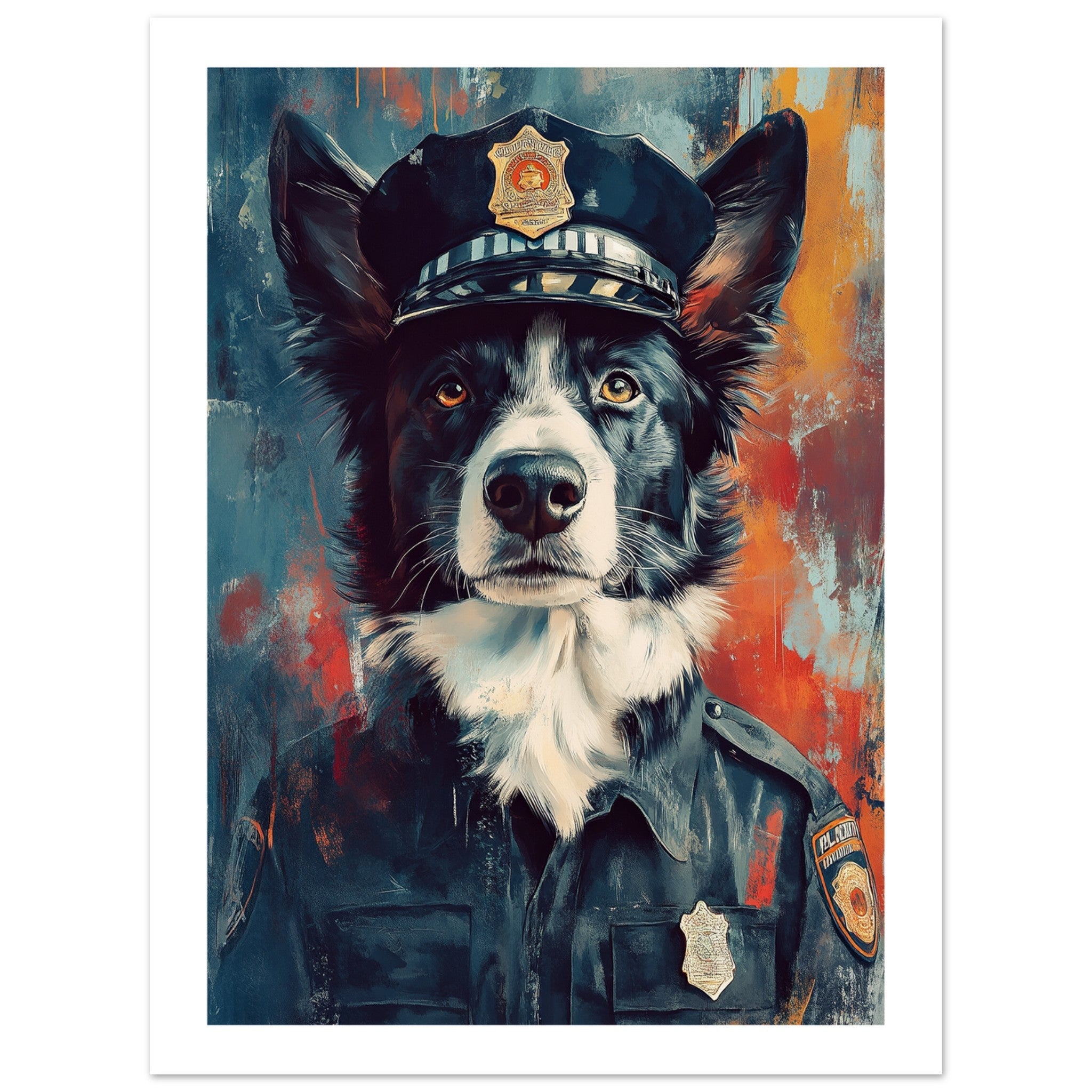 Border Collie Poster / Border Collie Art Work / Border Collie Print