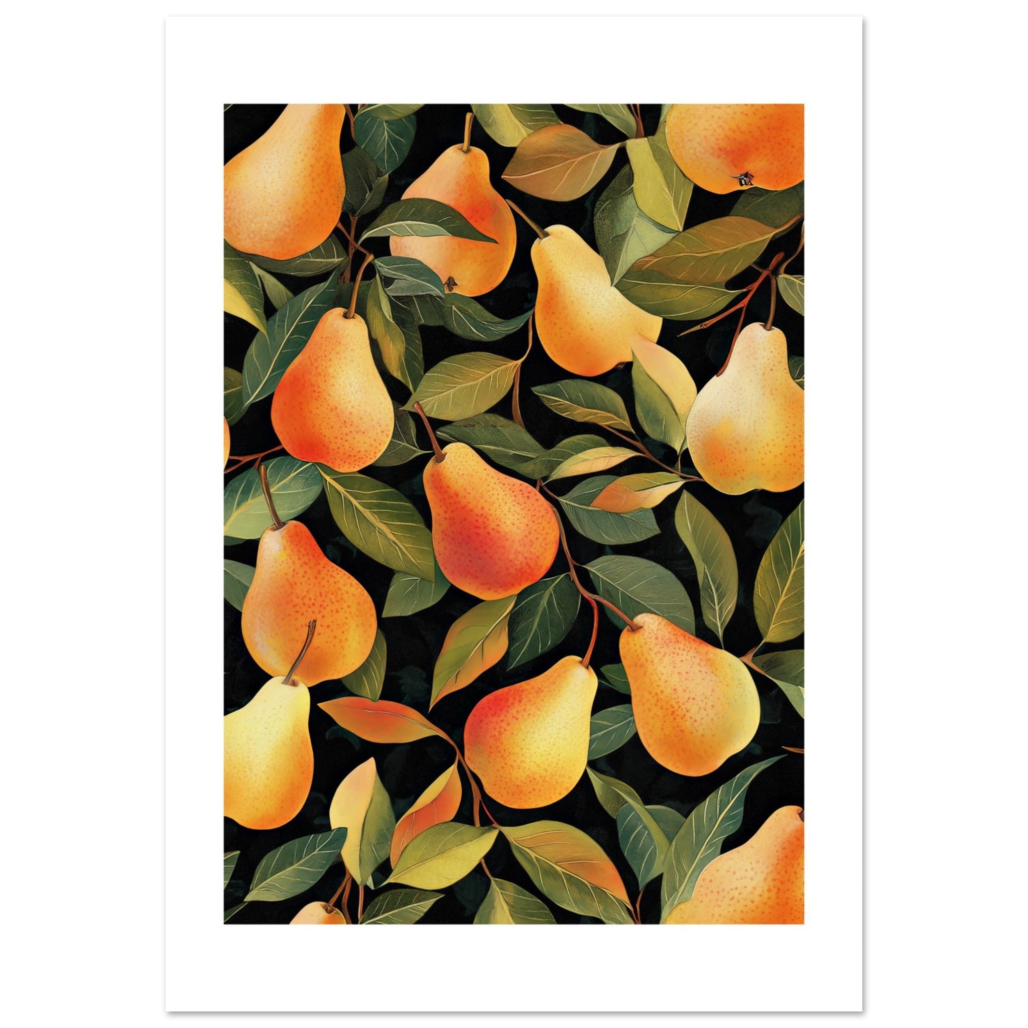 A pattern of pears