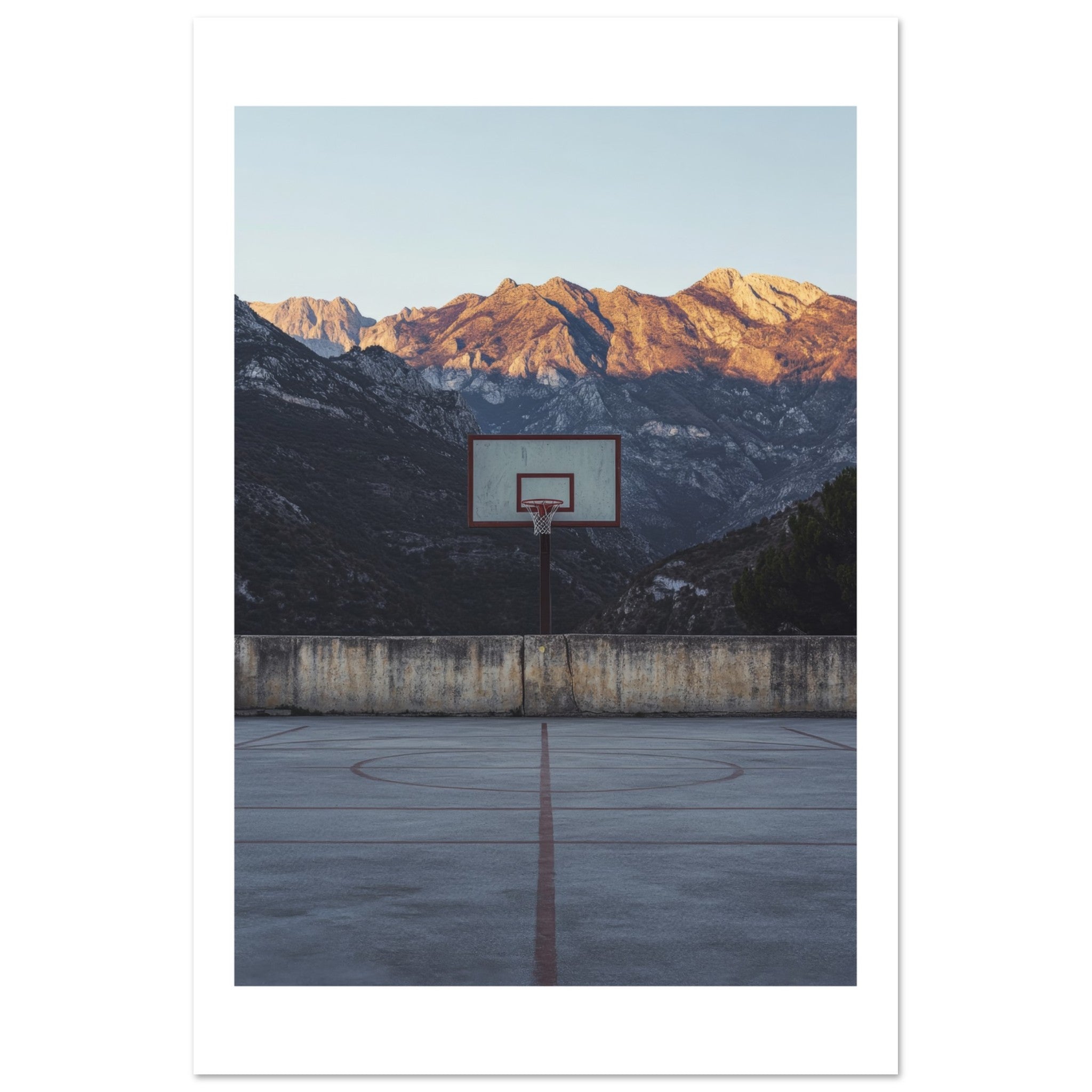 Basketball Court in Mountains 1