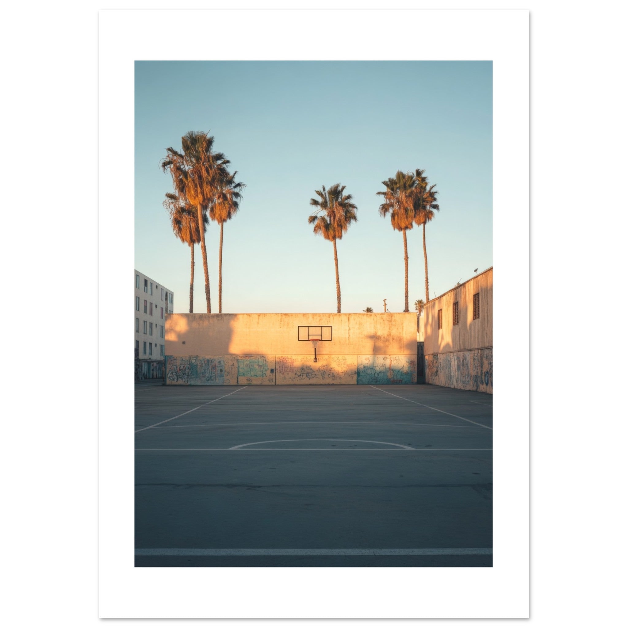 Basketball Court in Venice Beach California