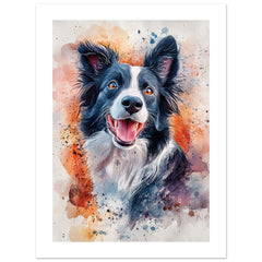 Border Collie Poster / Border Collie Art Work / Border Collie Print