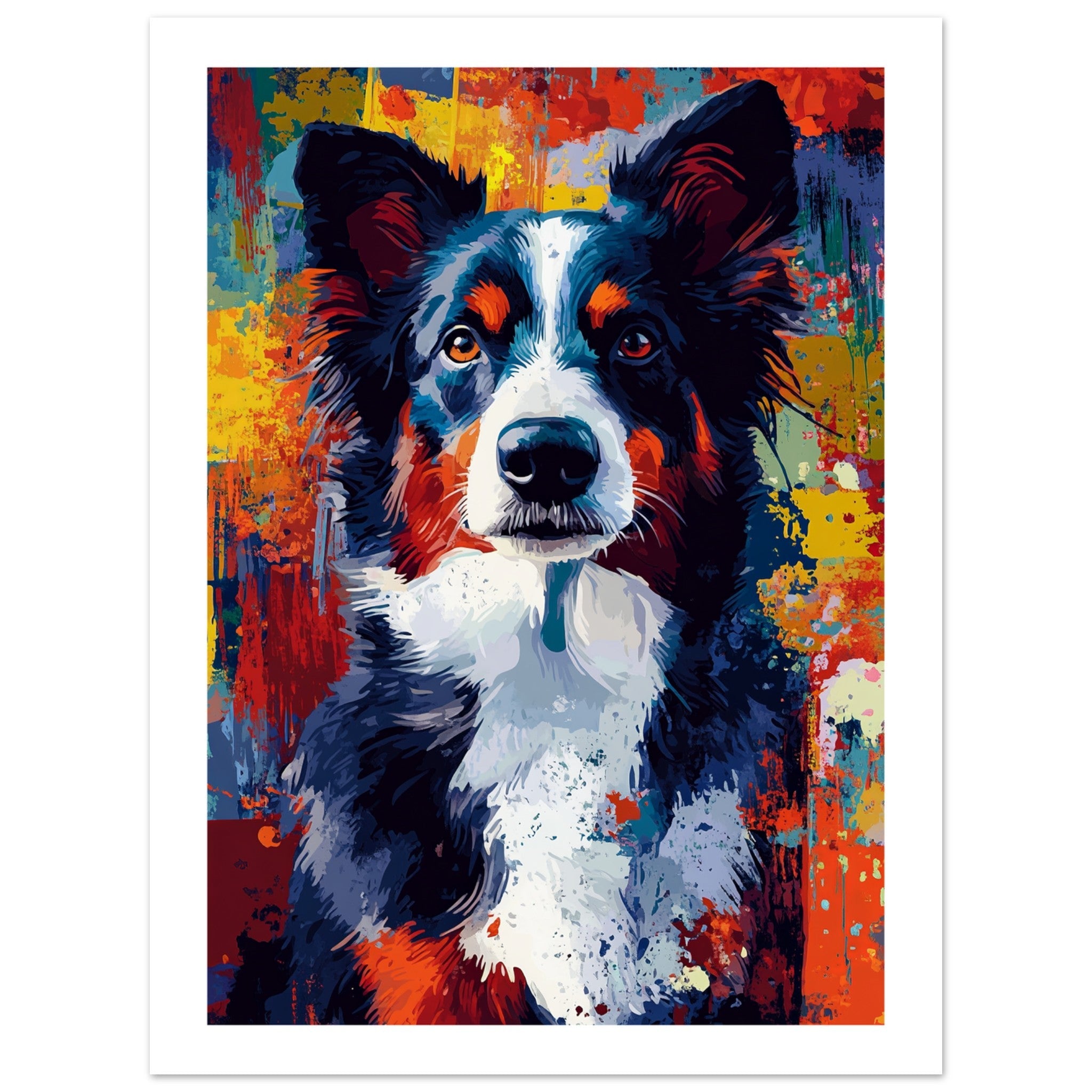 Border Collie Poster / Border Collie Art Work / Border Collie Print
