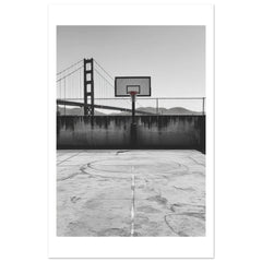 Basketball Court in Golden Gate Bridge San Francisco