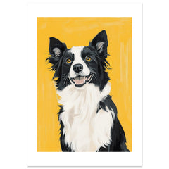 Border Collie Poster / Border Collie Art Work / Border Collie Print
