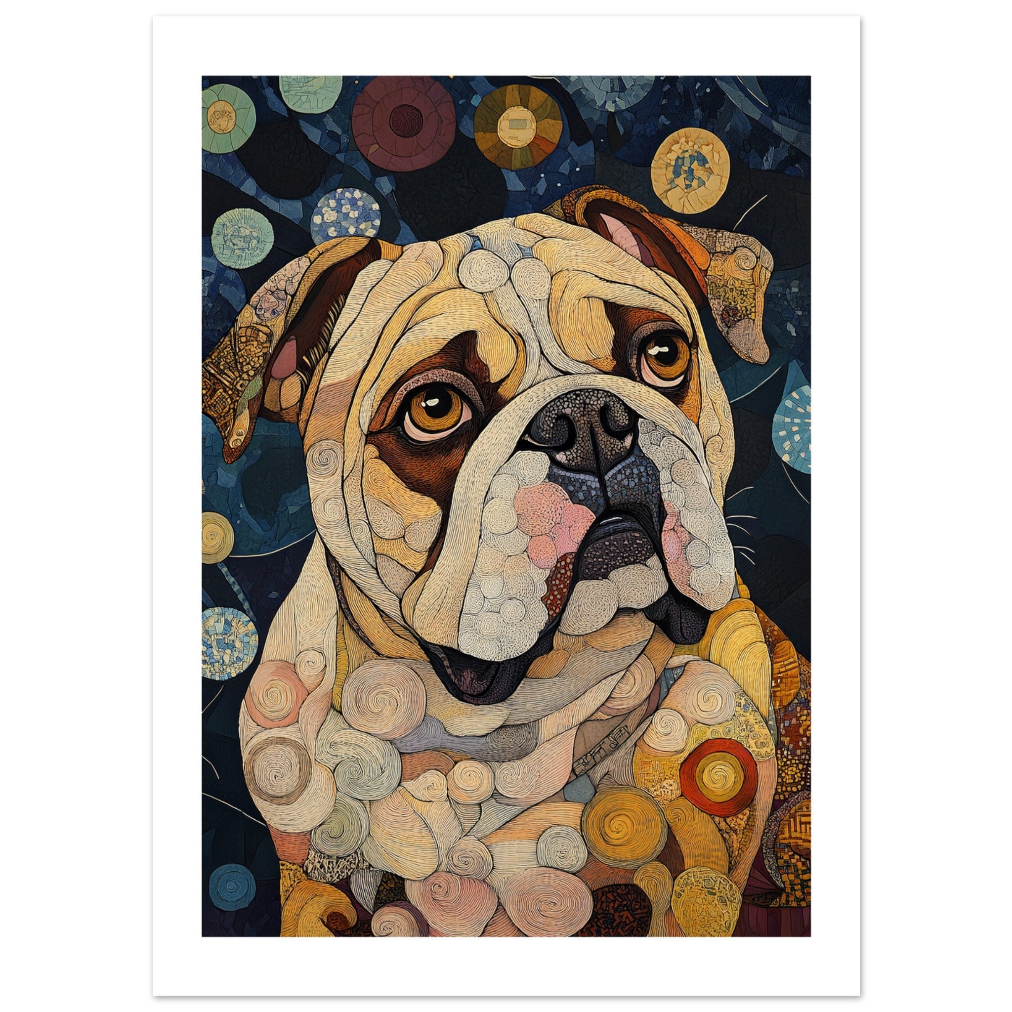 Bulldog Poster / Bulldog Art Work / Bulldog Print