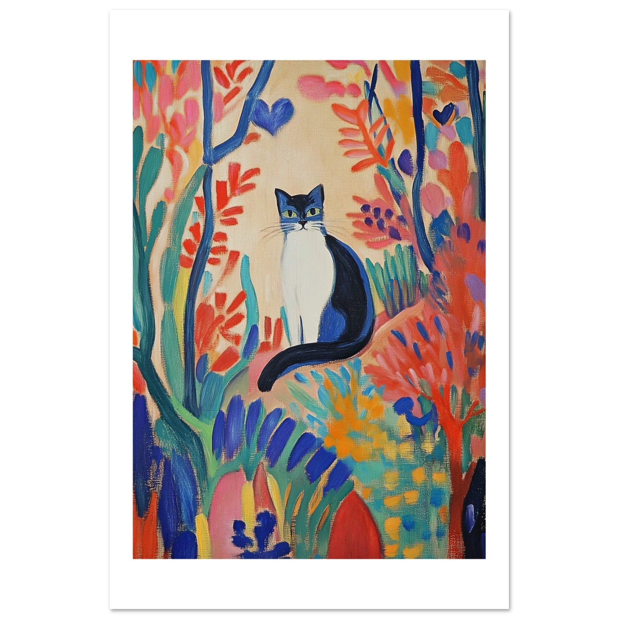 Balinese Cat Inspired by Matisse 1