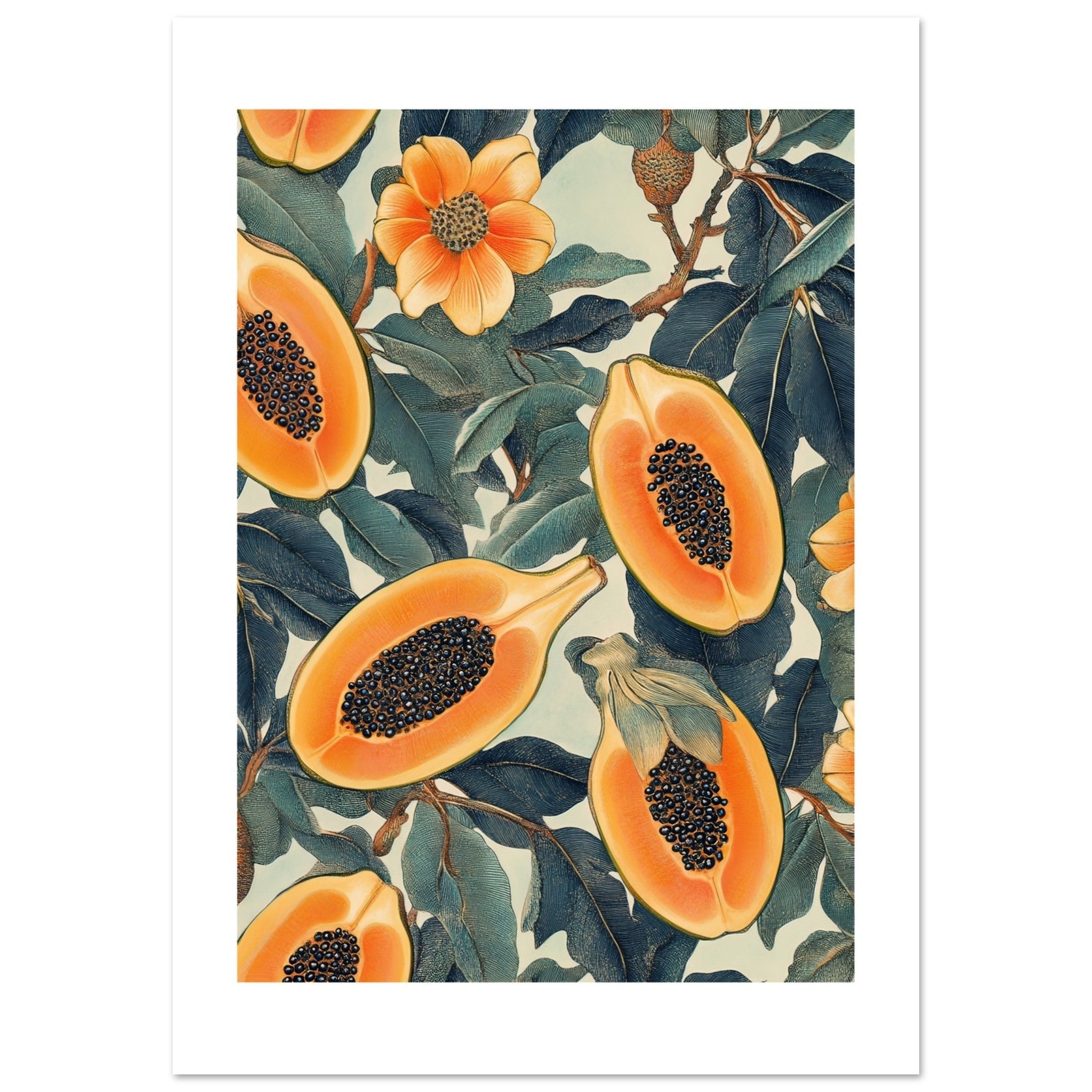 A pattern of Papayas 1