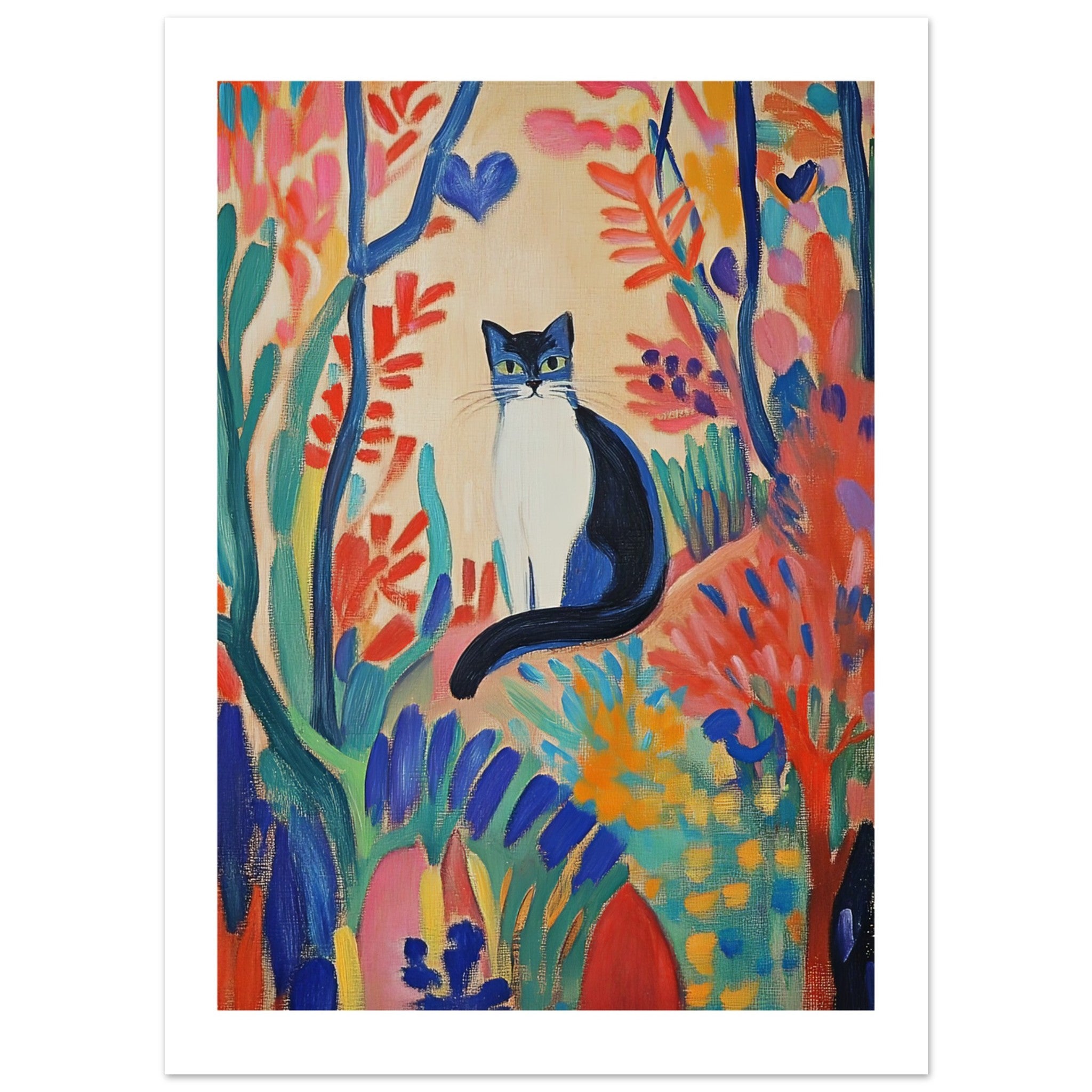 Balinese Cat Inspired by Matisse 1