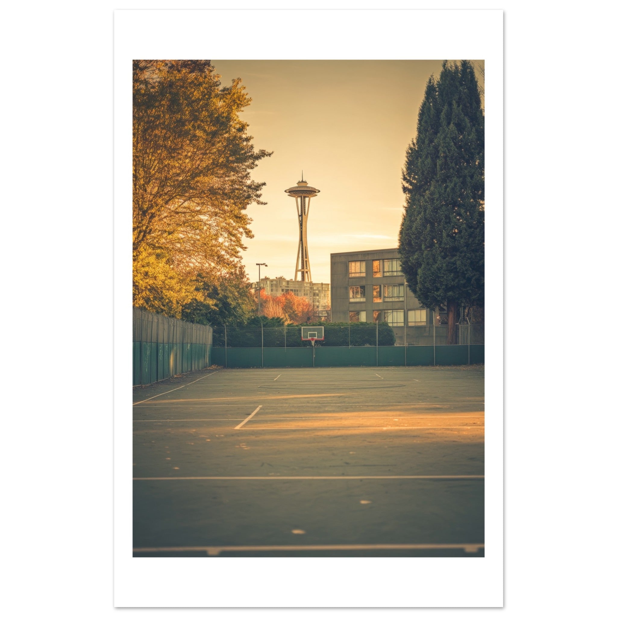 Basketball Court in Seattle Washington