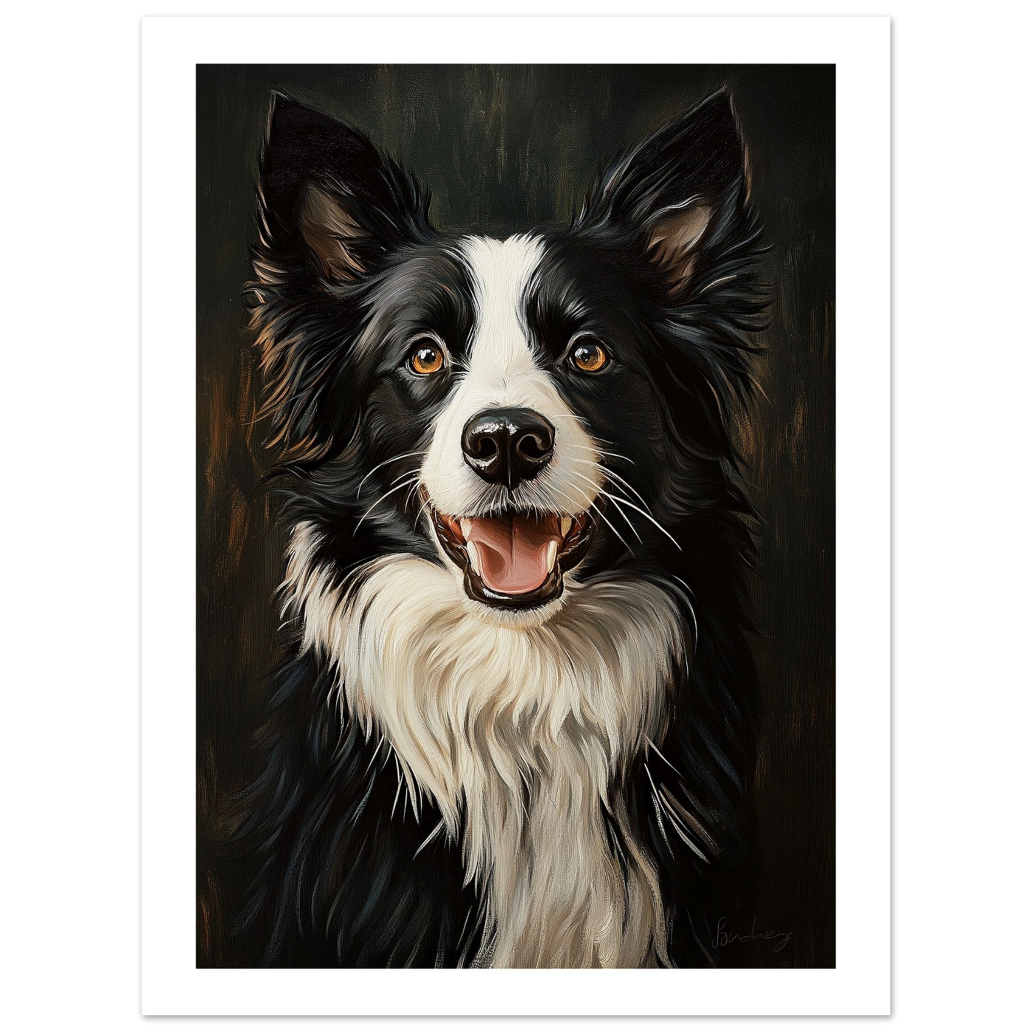 Border Collie Poster / Border Collie Art Work / Border Collie Print