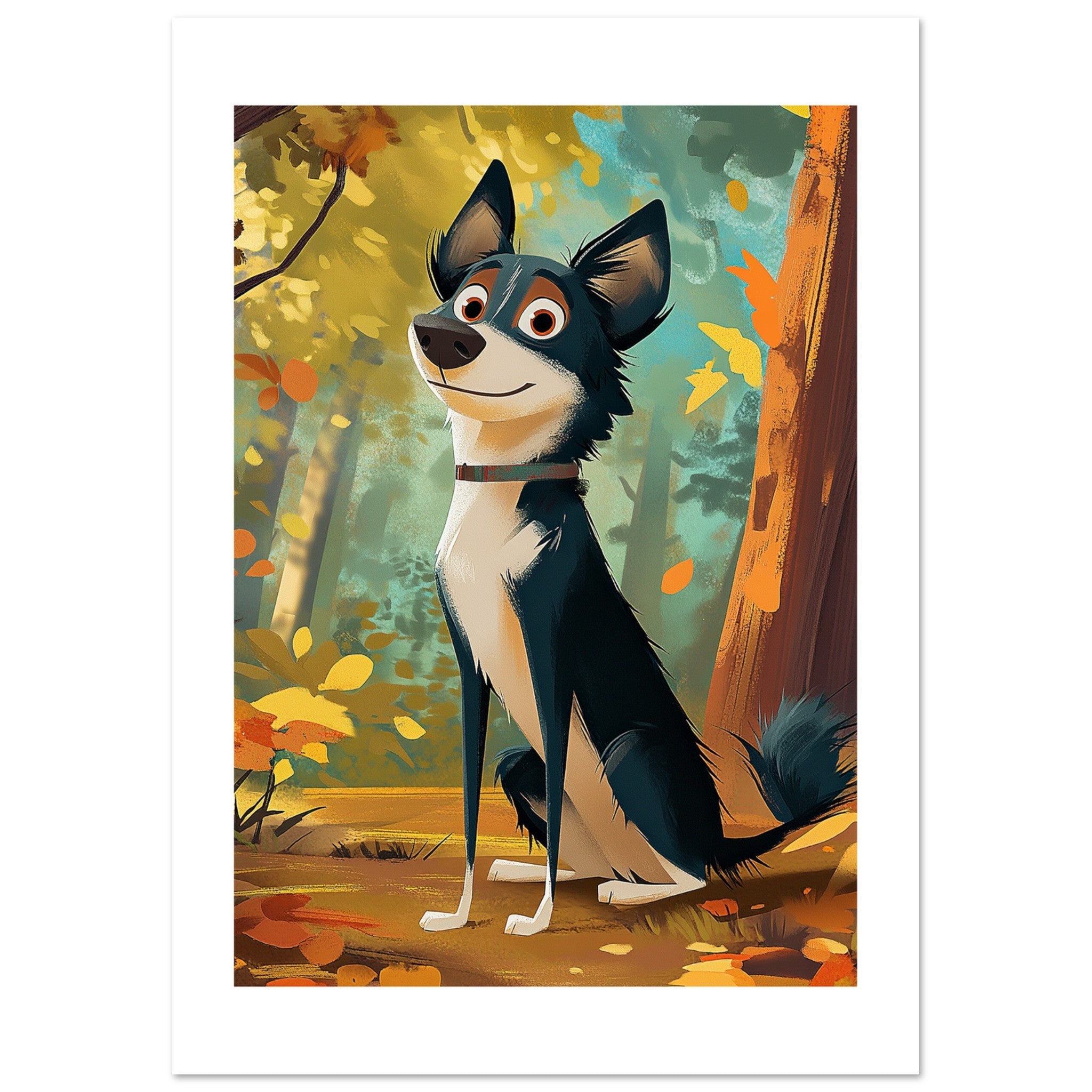 Border Collie Poster / Border Collie Art Work / Border Collie Print