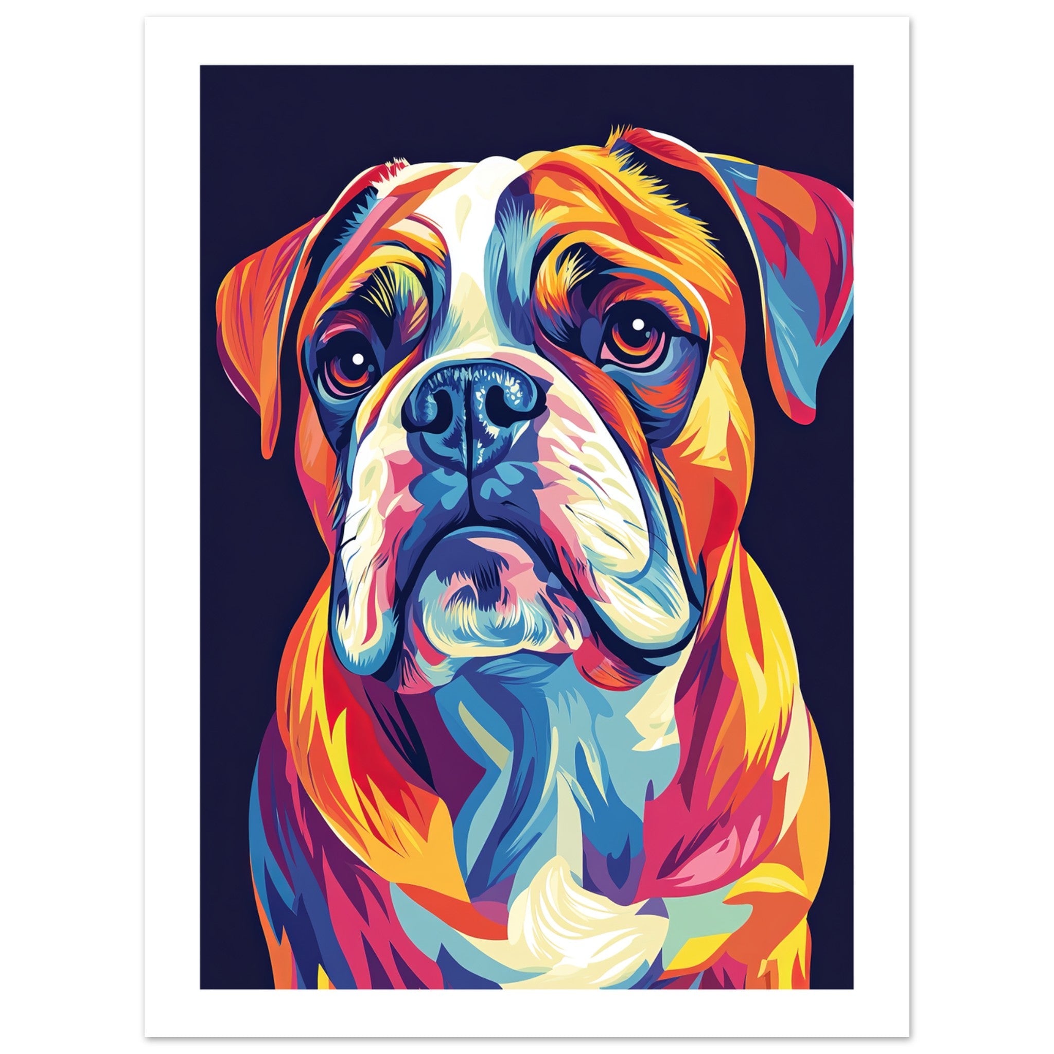 Bulldog Poster / Bulldog Art Work / Bulldog Print