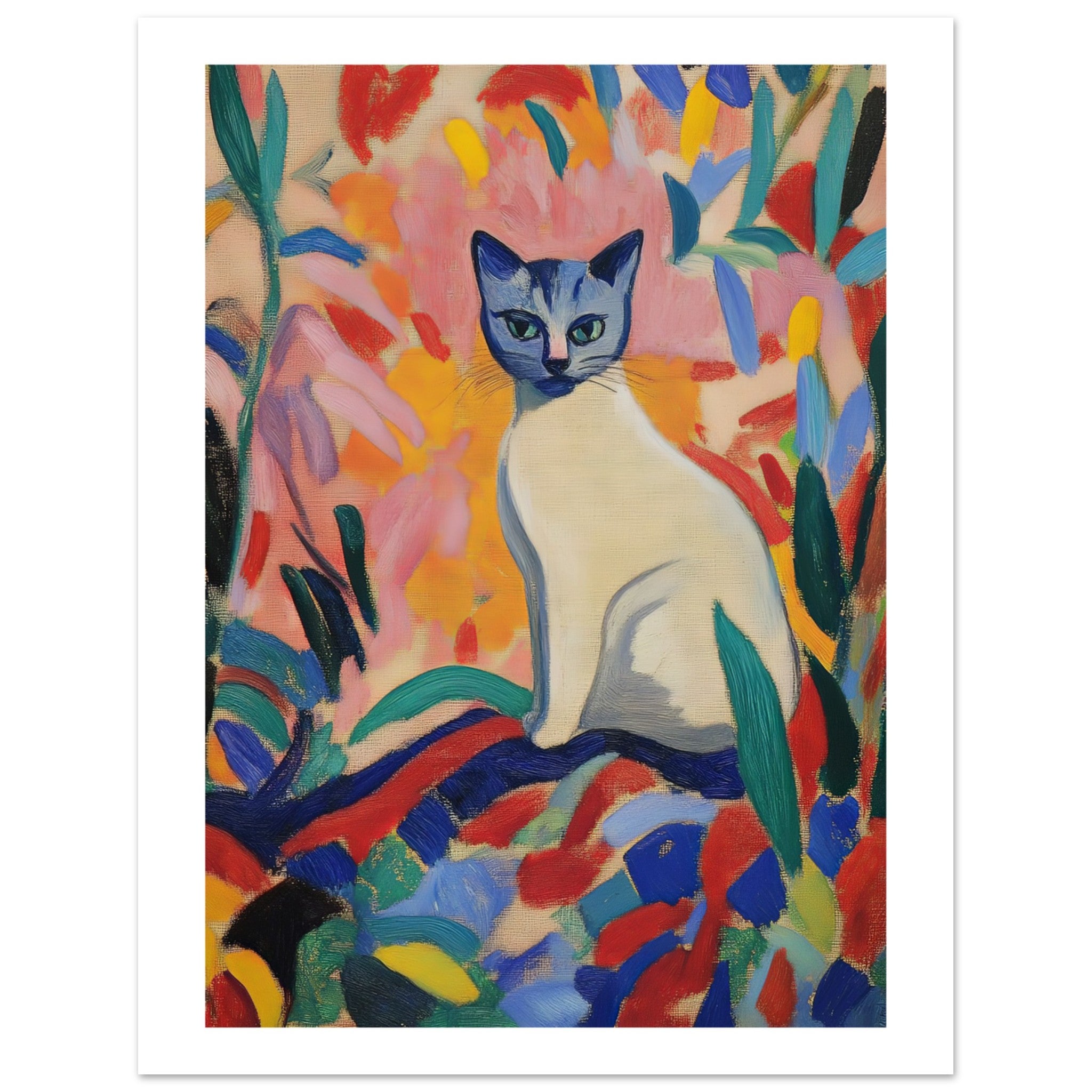 Balinese Cat Inspired by Matisse 2