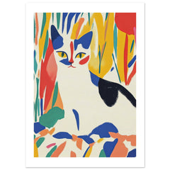 Burmilla Cat Inspired by Matisse
