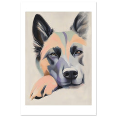 Belgian Tervuren Dog Relaxing Pastel Colored 1
