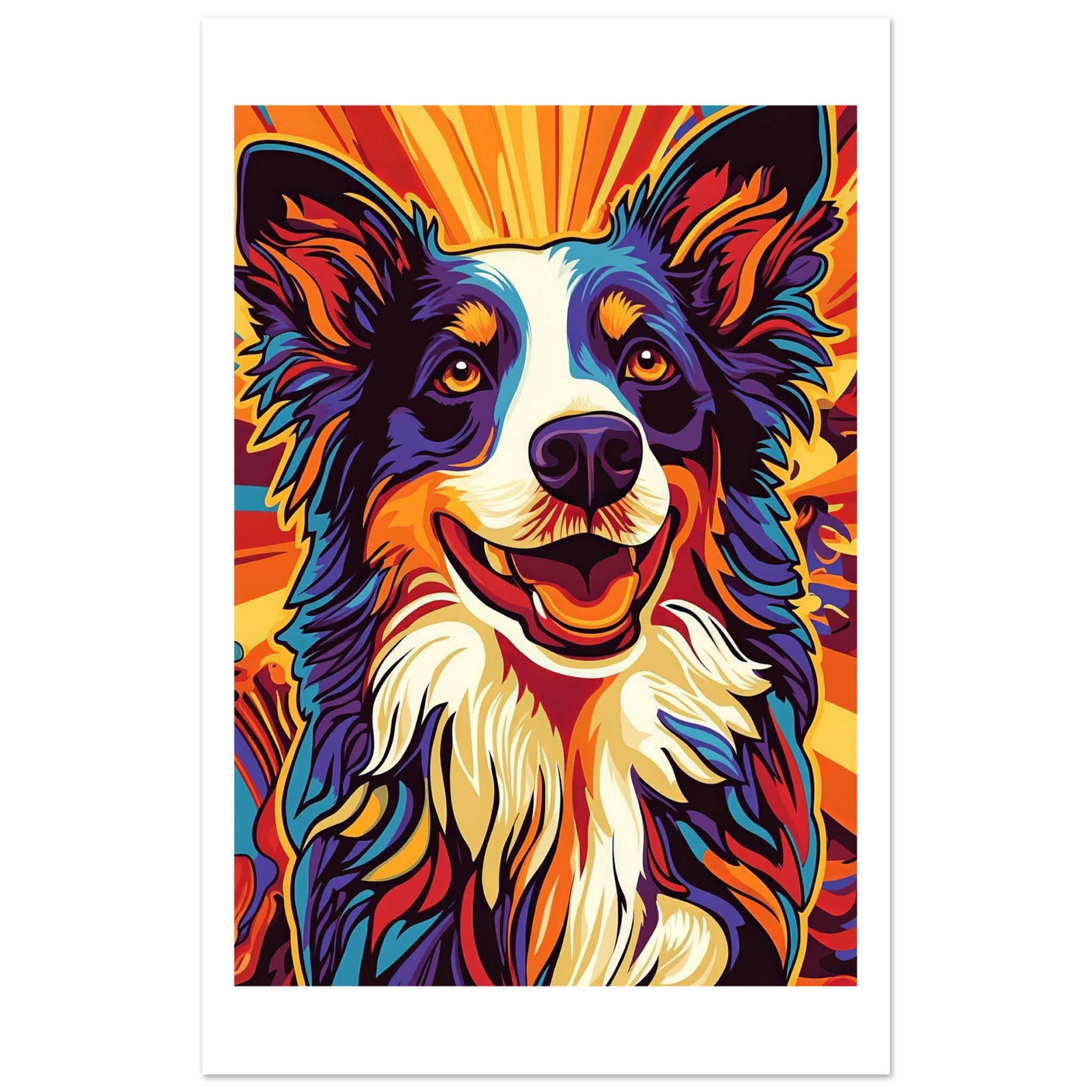 Border Collie Poster / Border Collie Art Work / Border Collie Print