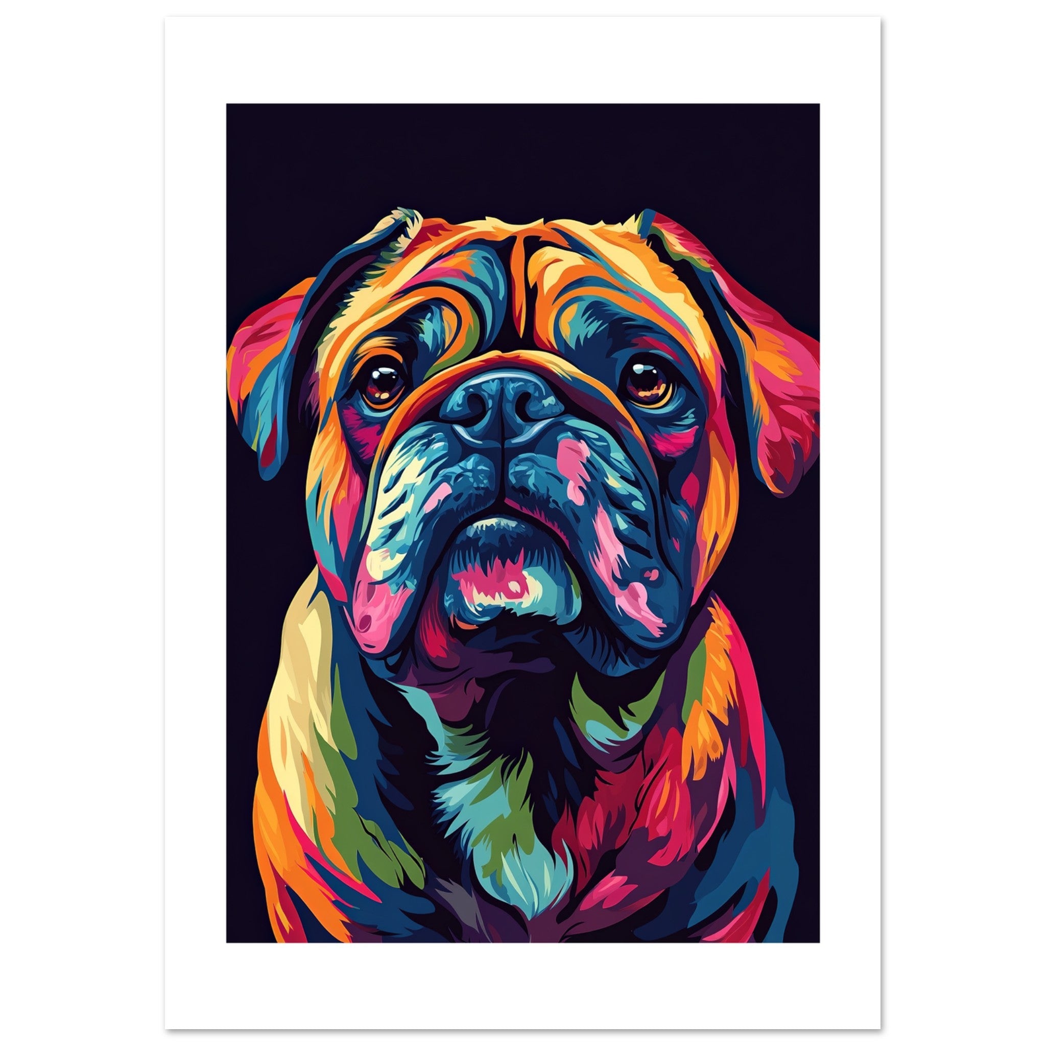 Bulldog Poster / Bulldog Art Work / Bulldog Print