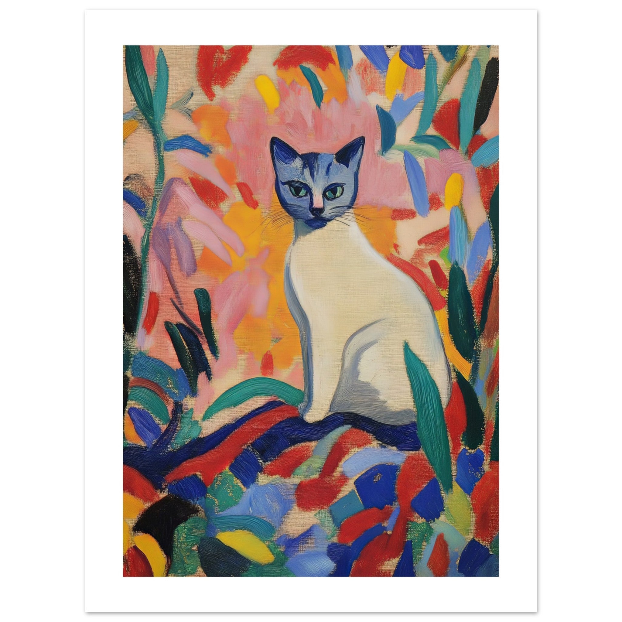 Balinese Cat Inspired by Matisse 2