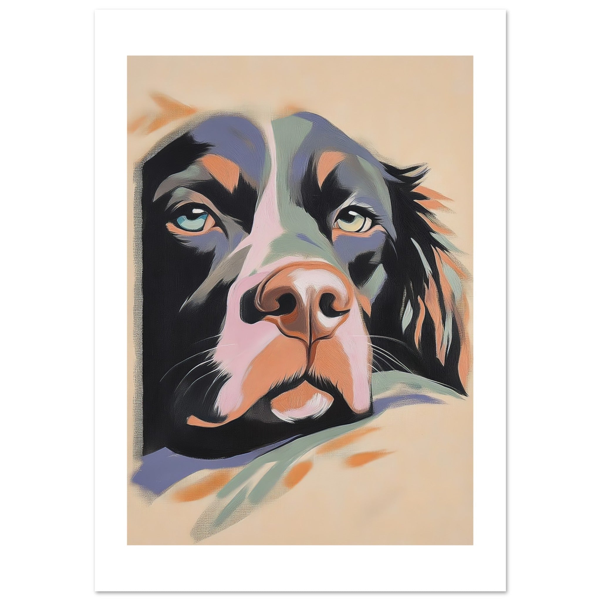 American Water Dog Relaxing Pastel Colored 2